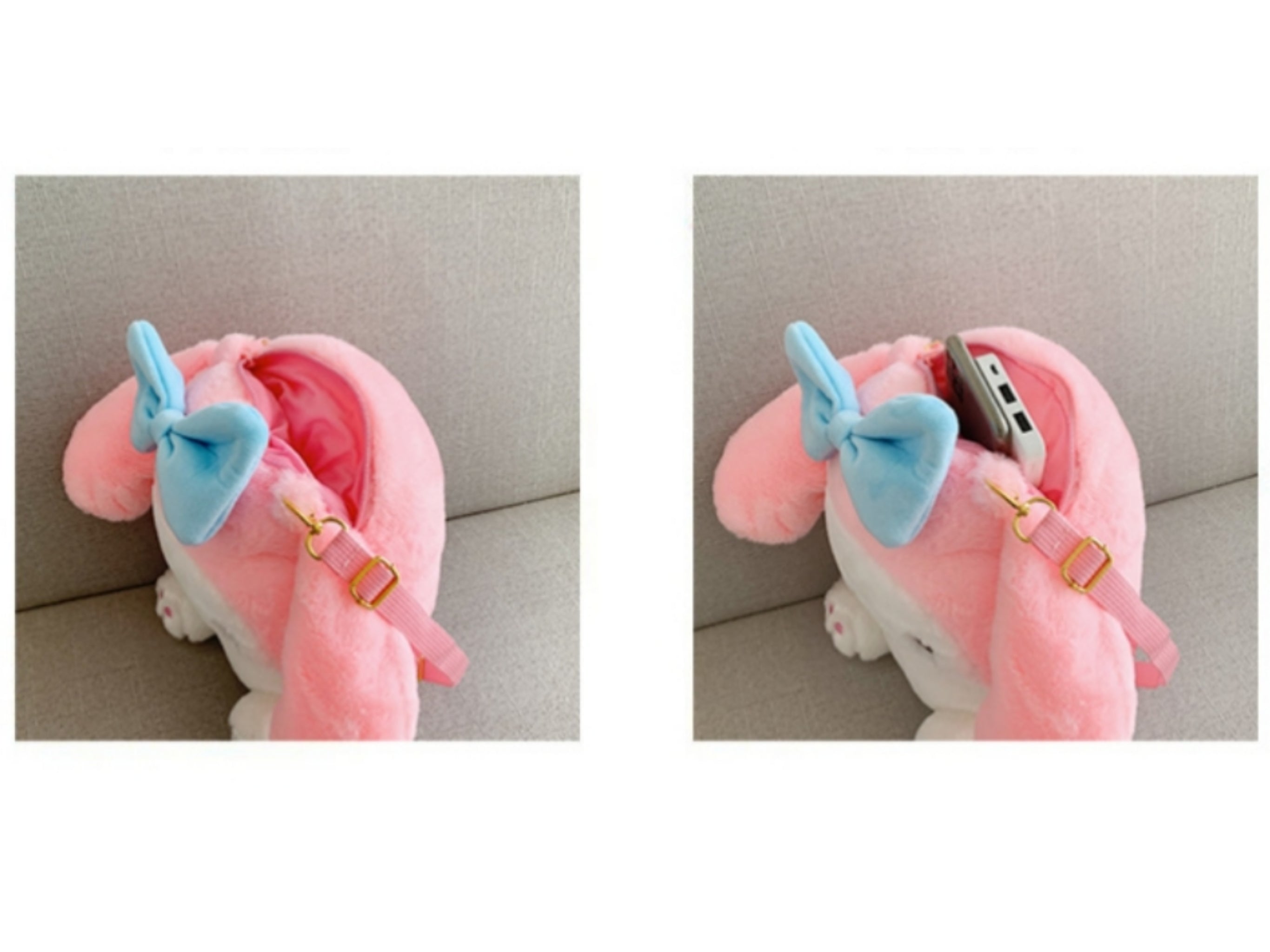 Sanrio Kuromi Plush Backpacks Kids Birthday Kawaii B2S Gift