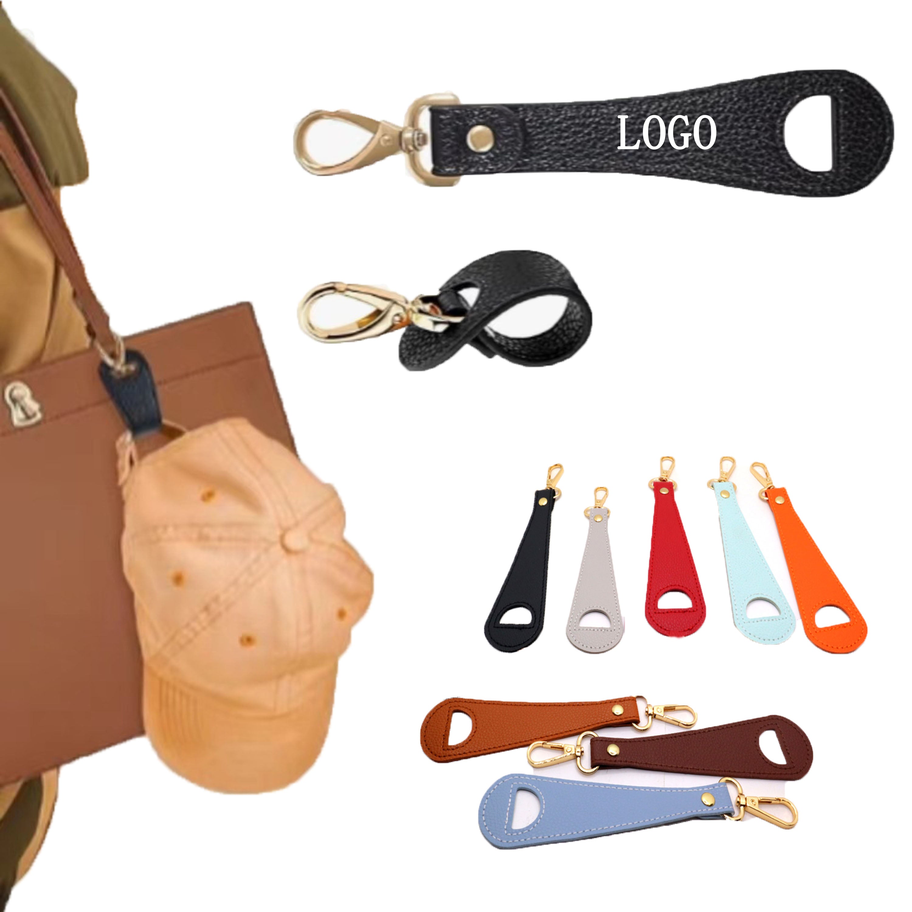 PU Leather Cap Side Clip Buckles