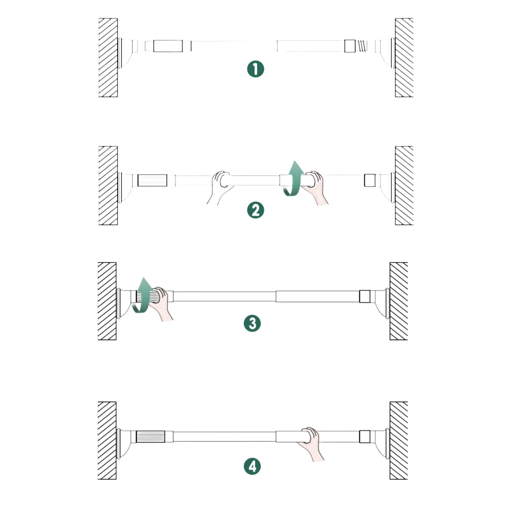 Retractable And Punch-free Clothes Drying Rack