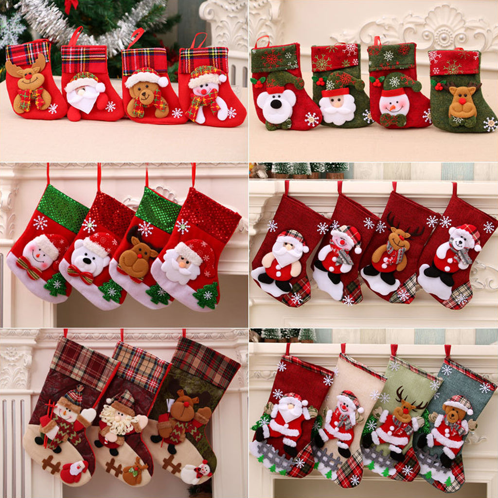 Christmas Sock Pendant Hanging Ornament Bag
