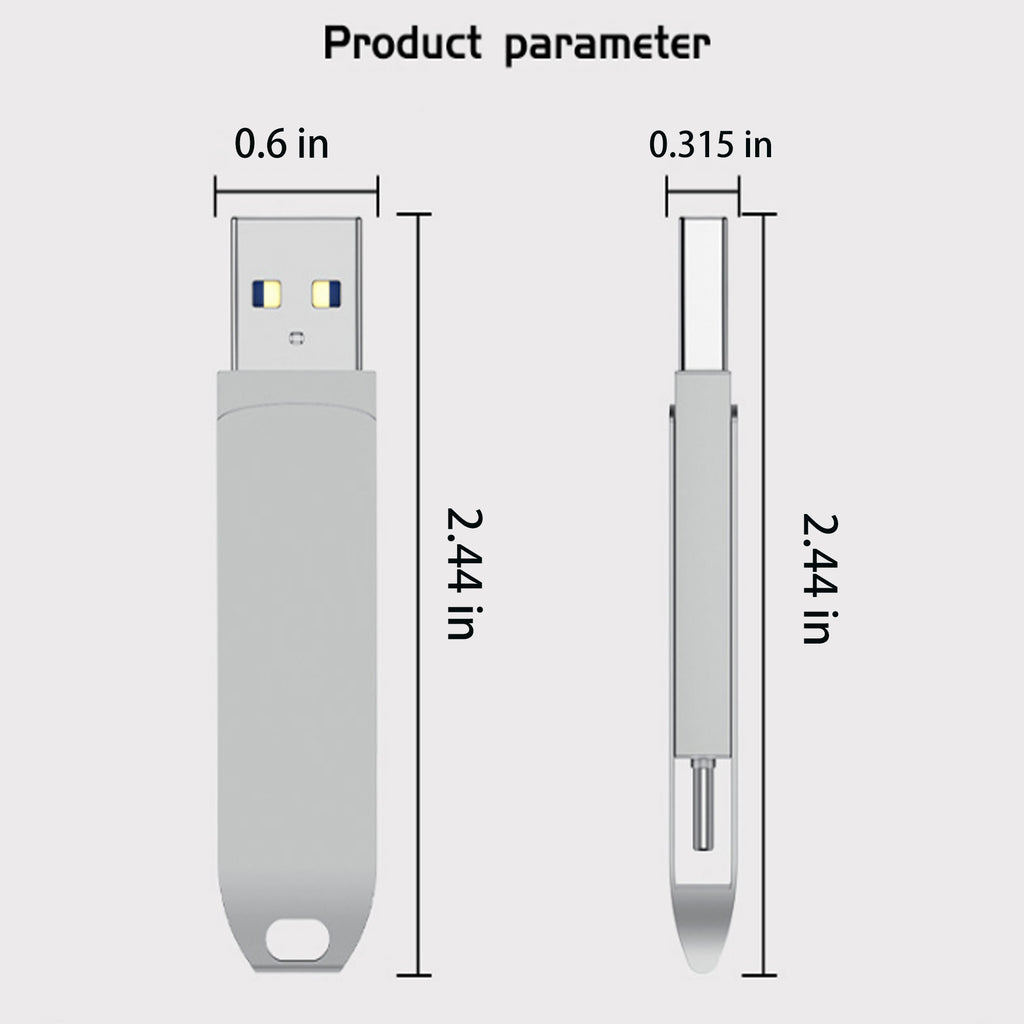 Flash Drive 64Gb Usb Type C Both 2 1 Tech - 2 In 1 Drive