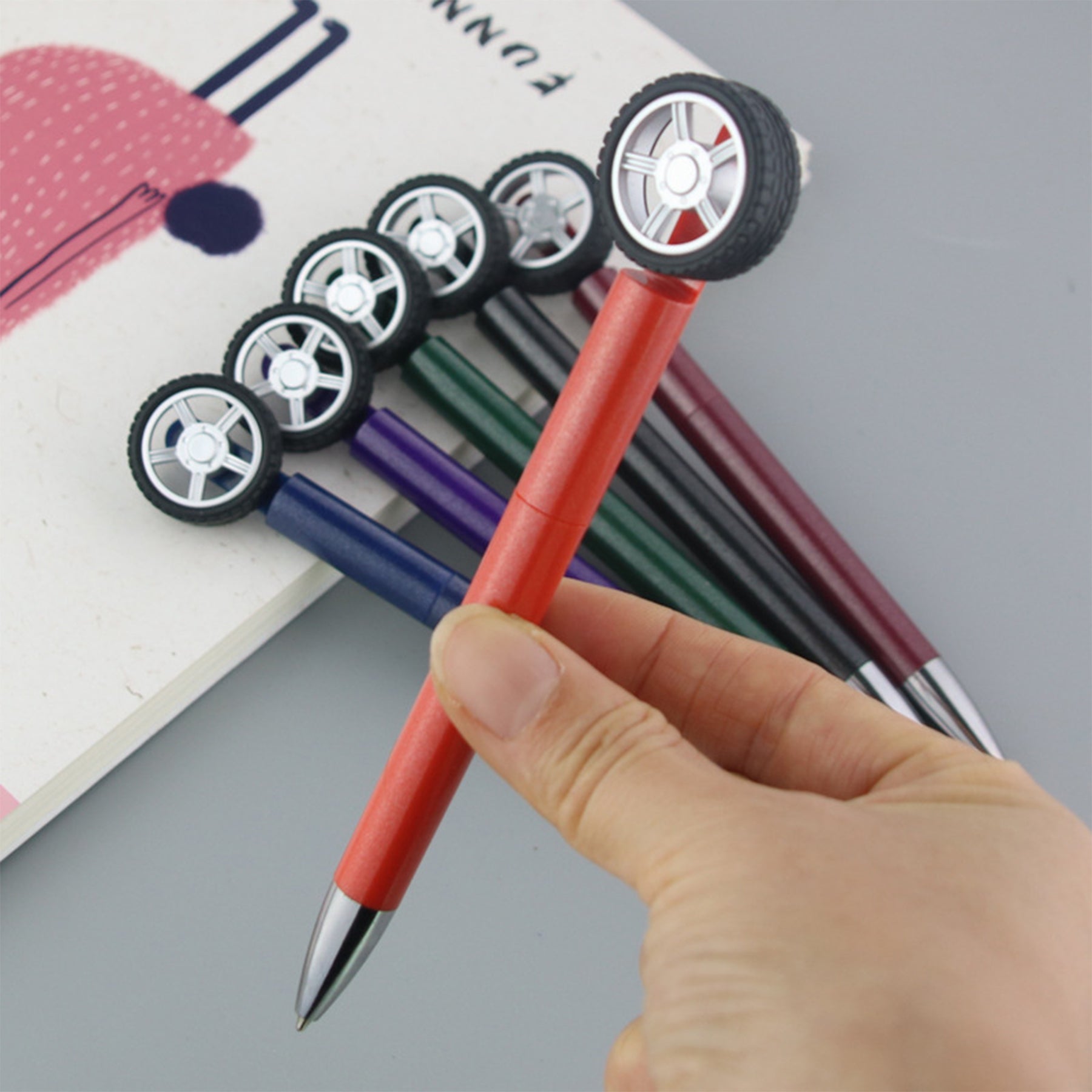 Tire Shaped Rotating Ballpoint Pen