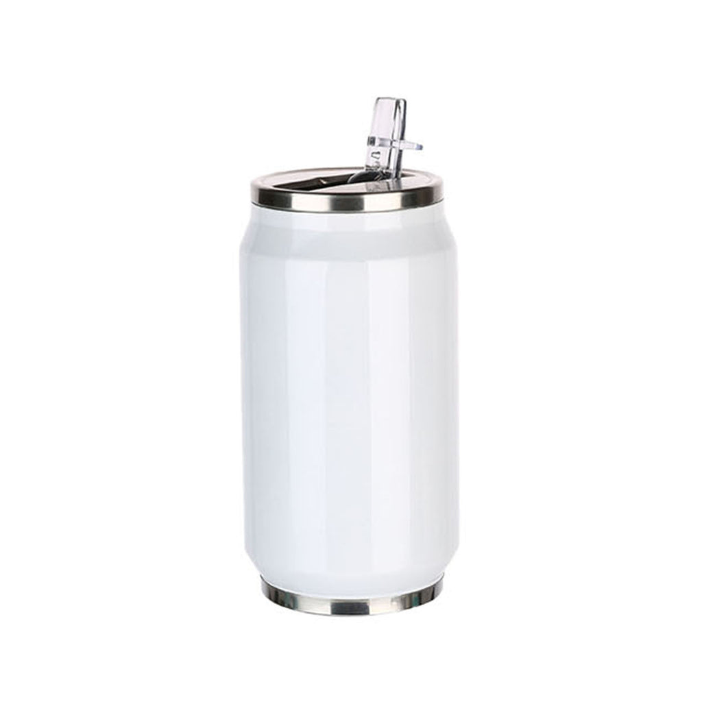 Stainless Steel Vacuum Cola Can Tumbler With Straw