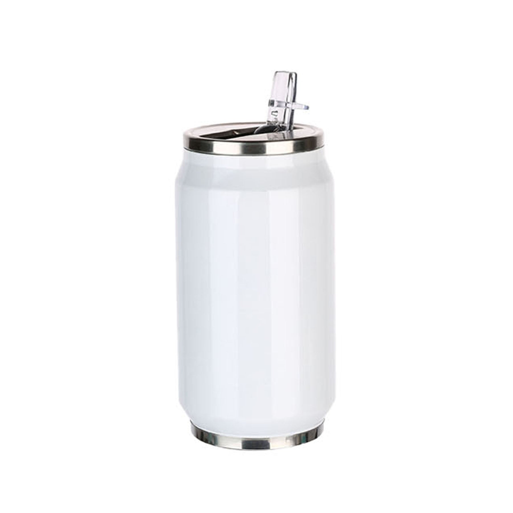 Stainless Steel Vacuum Cola Can Tumbler With Straw