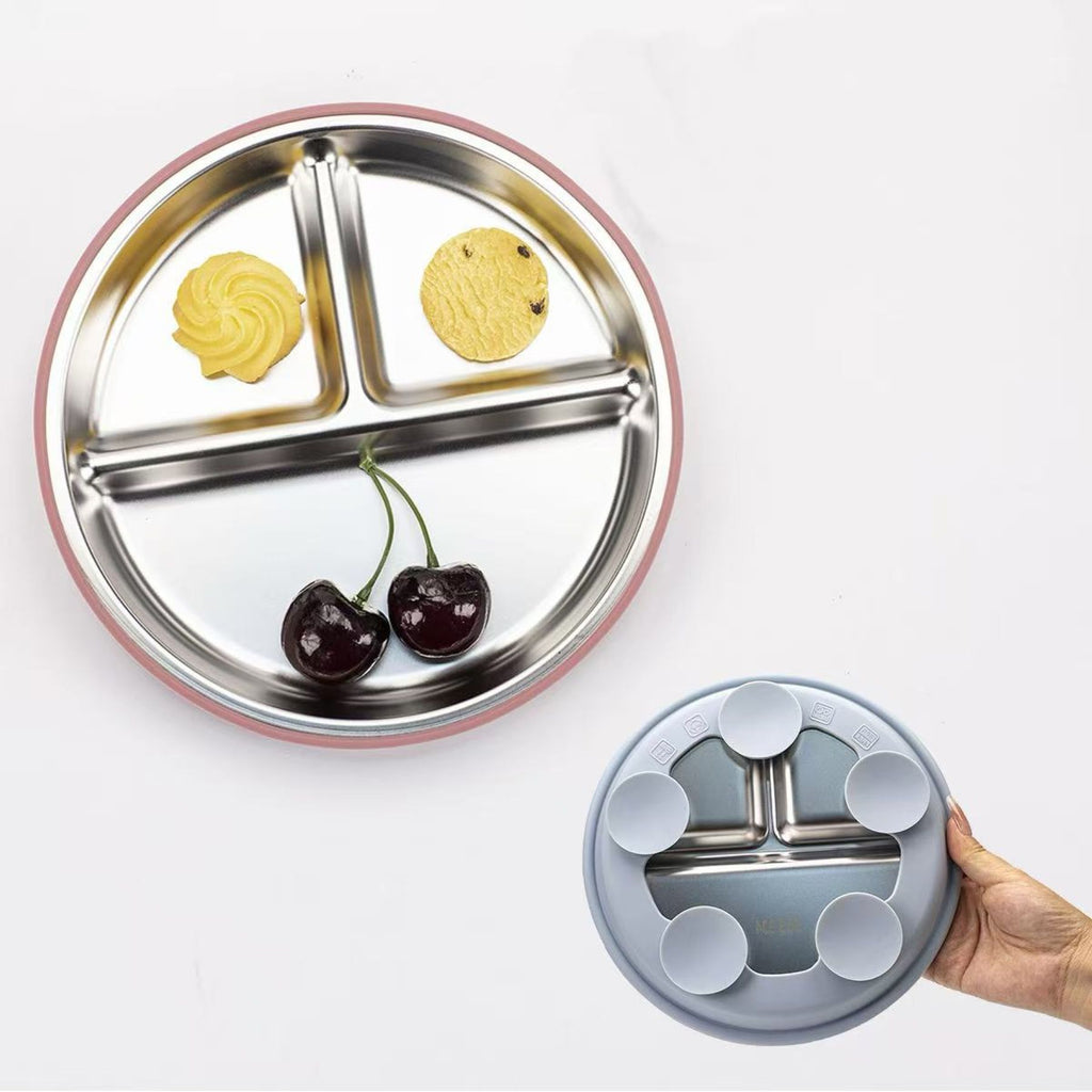 Children's Stainless Steel Baby Food Plates