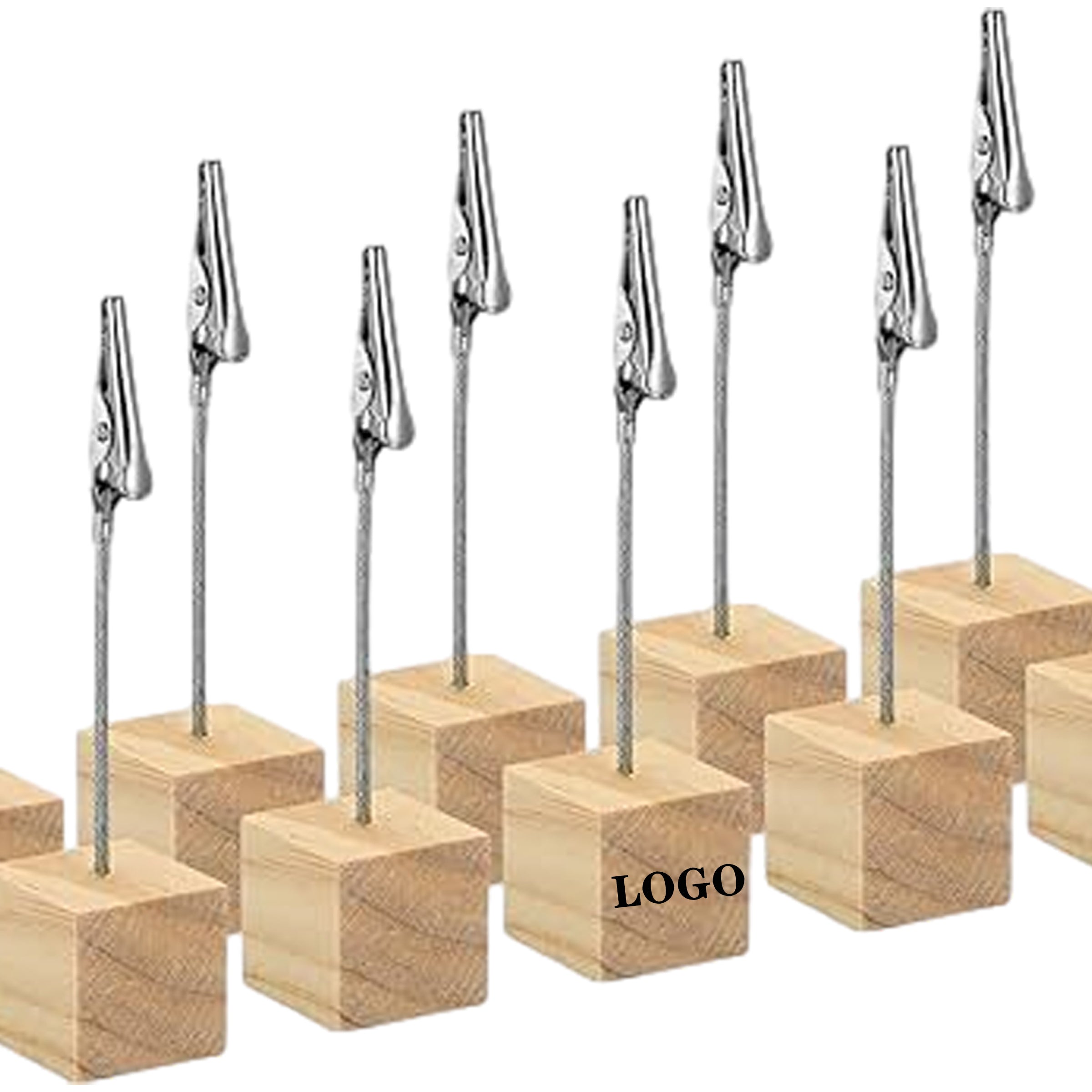 Photo Clip With Wooden Base
