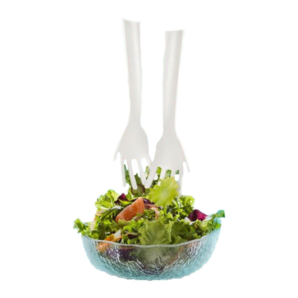 Hand Shaped Salad Mixing Tongs
