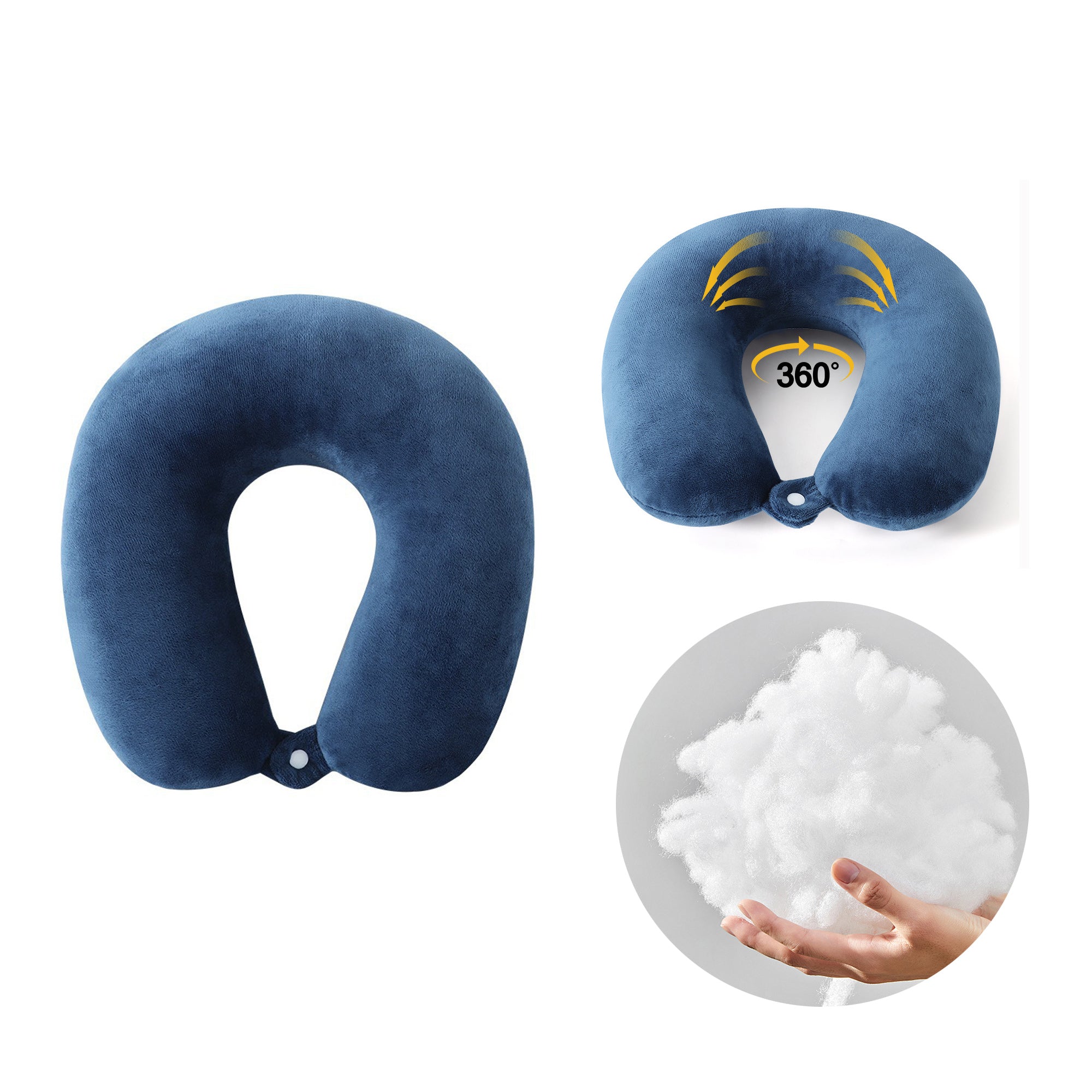 Pp Cotton U-Shaped Neck Pillow-Office Support Cushion