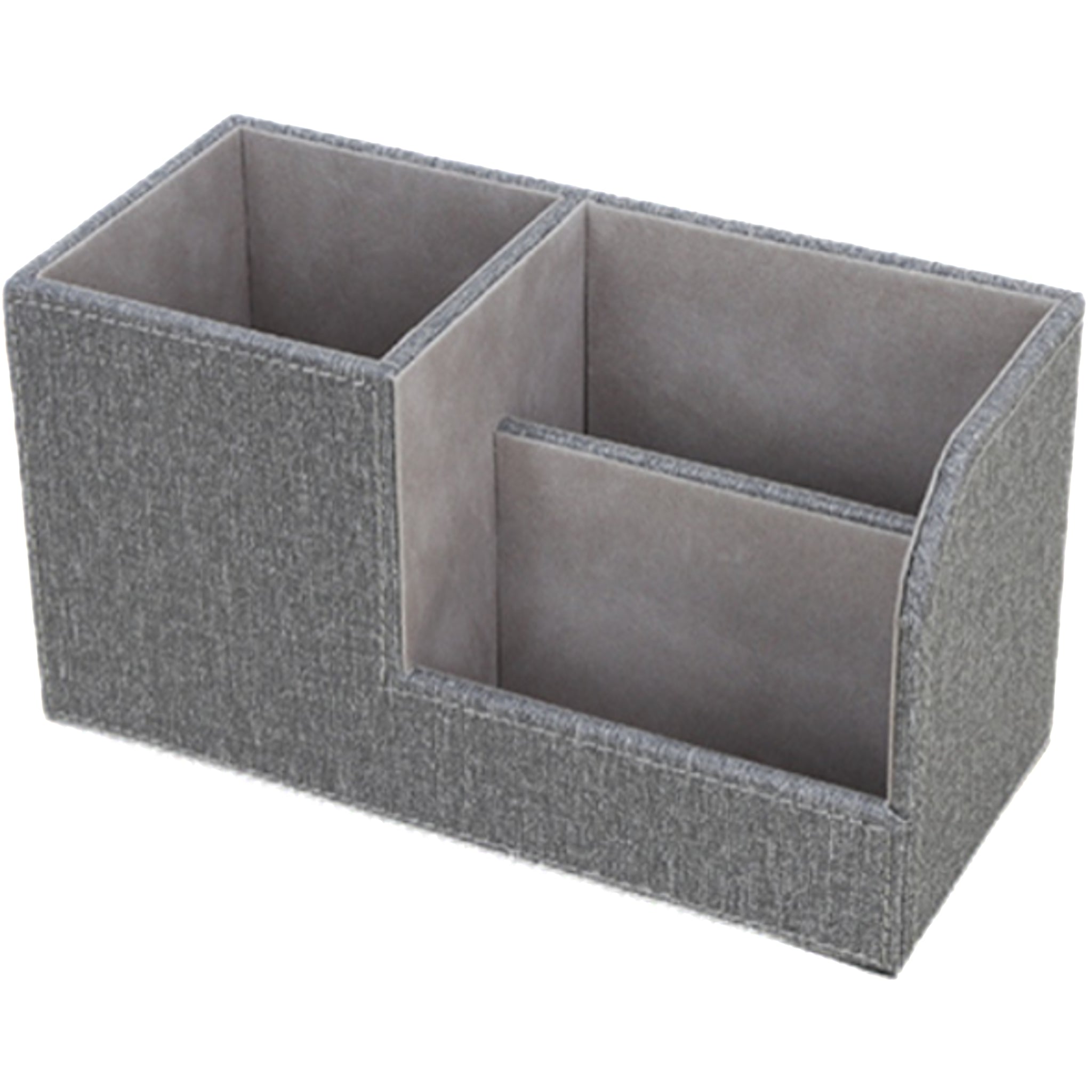 Multi-compartment Leather Desktop Storage Box