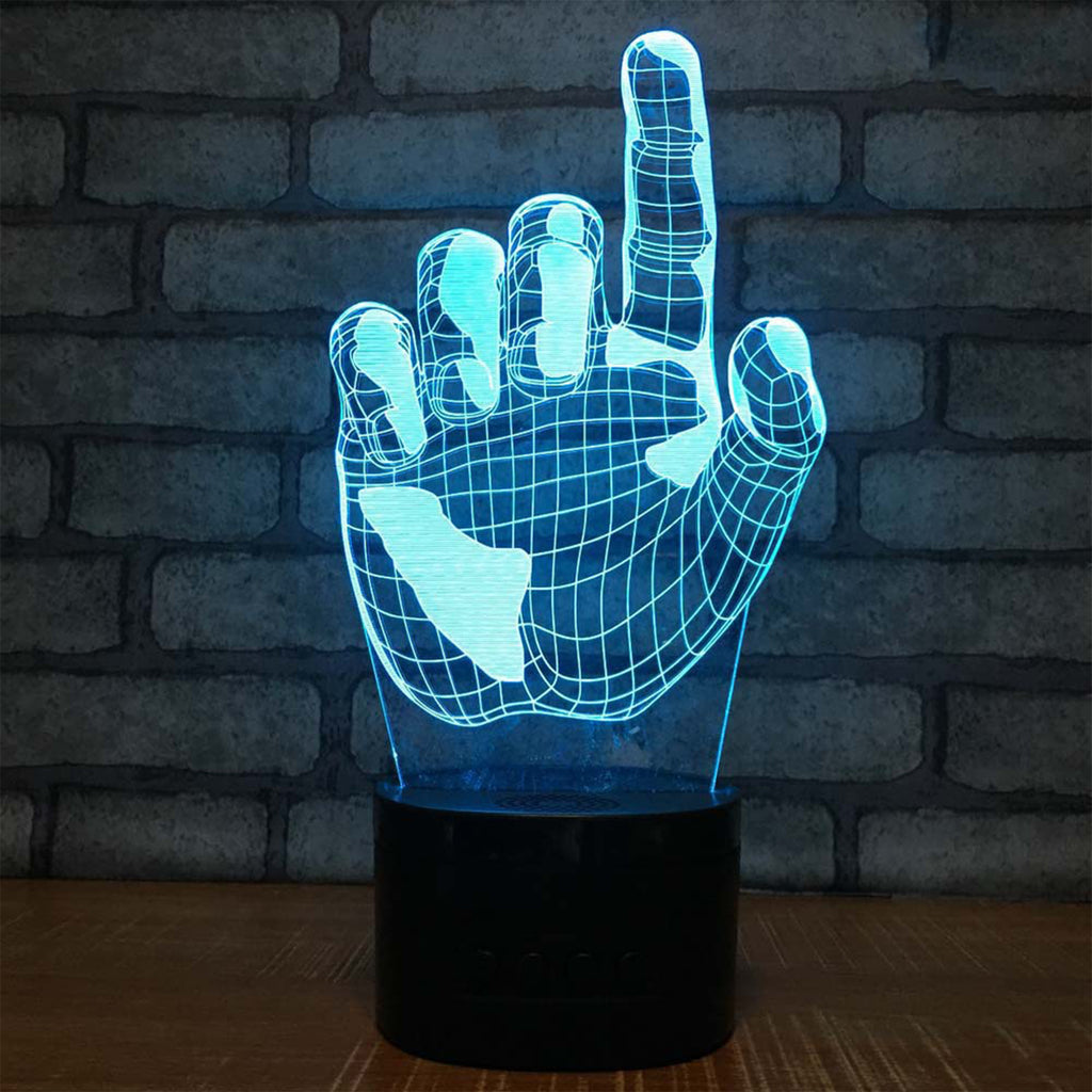 Customizable Pattern 3D Acrylic Night Light With Bluetooth Speaker