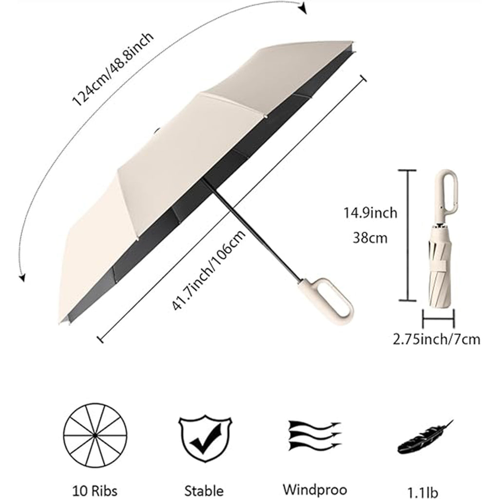 Ring Buckle Automatic Umbrella With Uv Protection