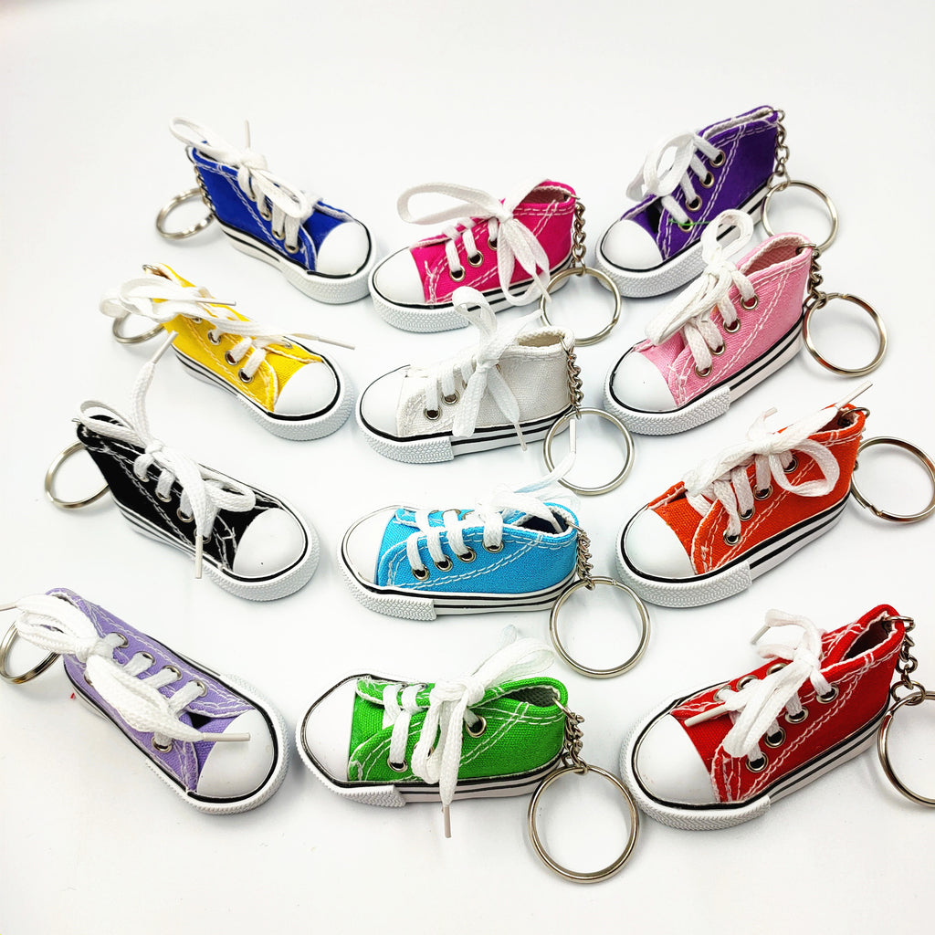 Mini Canvas Small Shoes Keychain