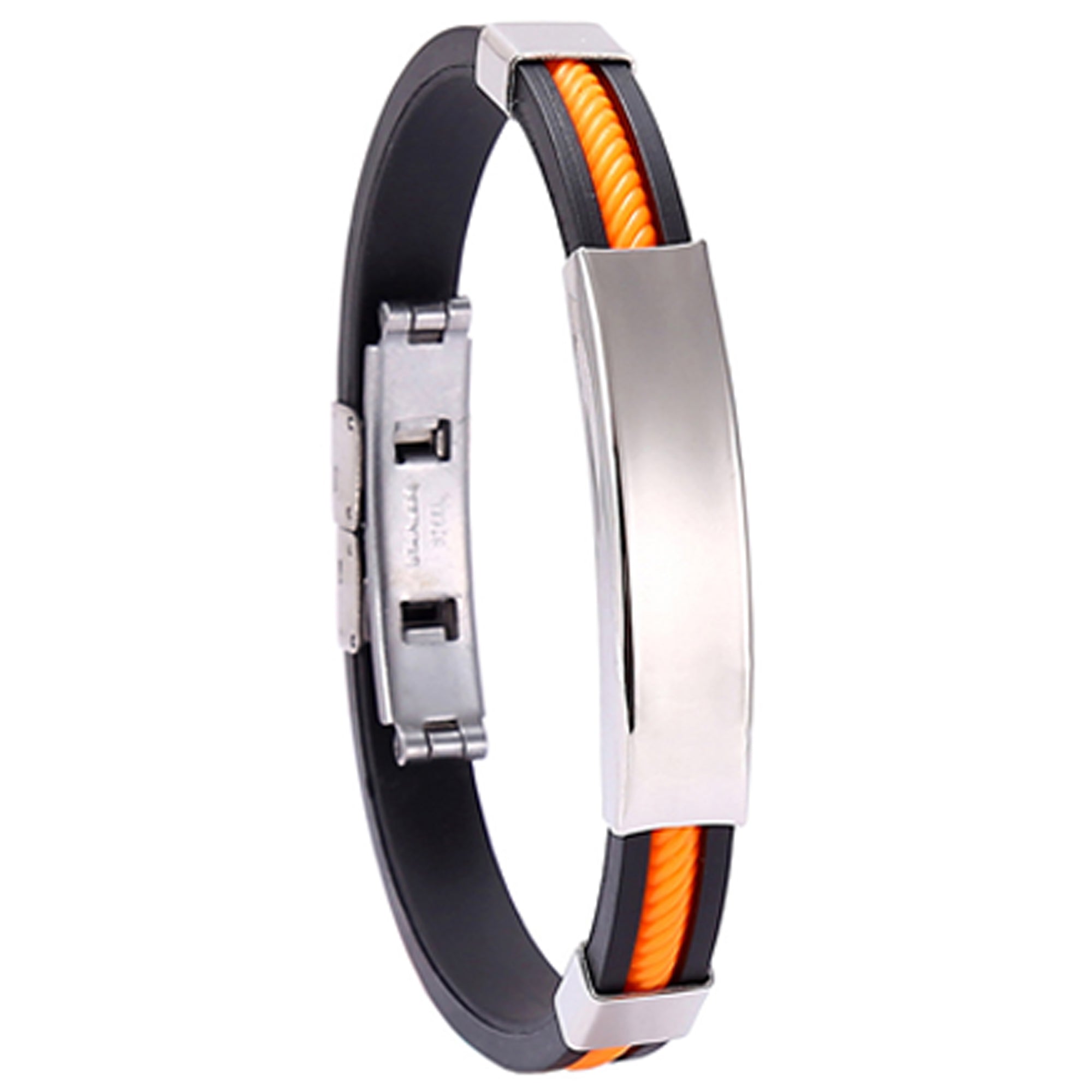 Diy Engraved Bracelet Men'S Titanium Steel