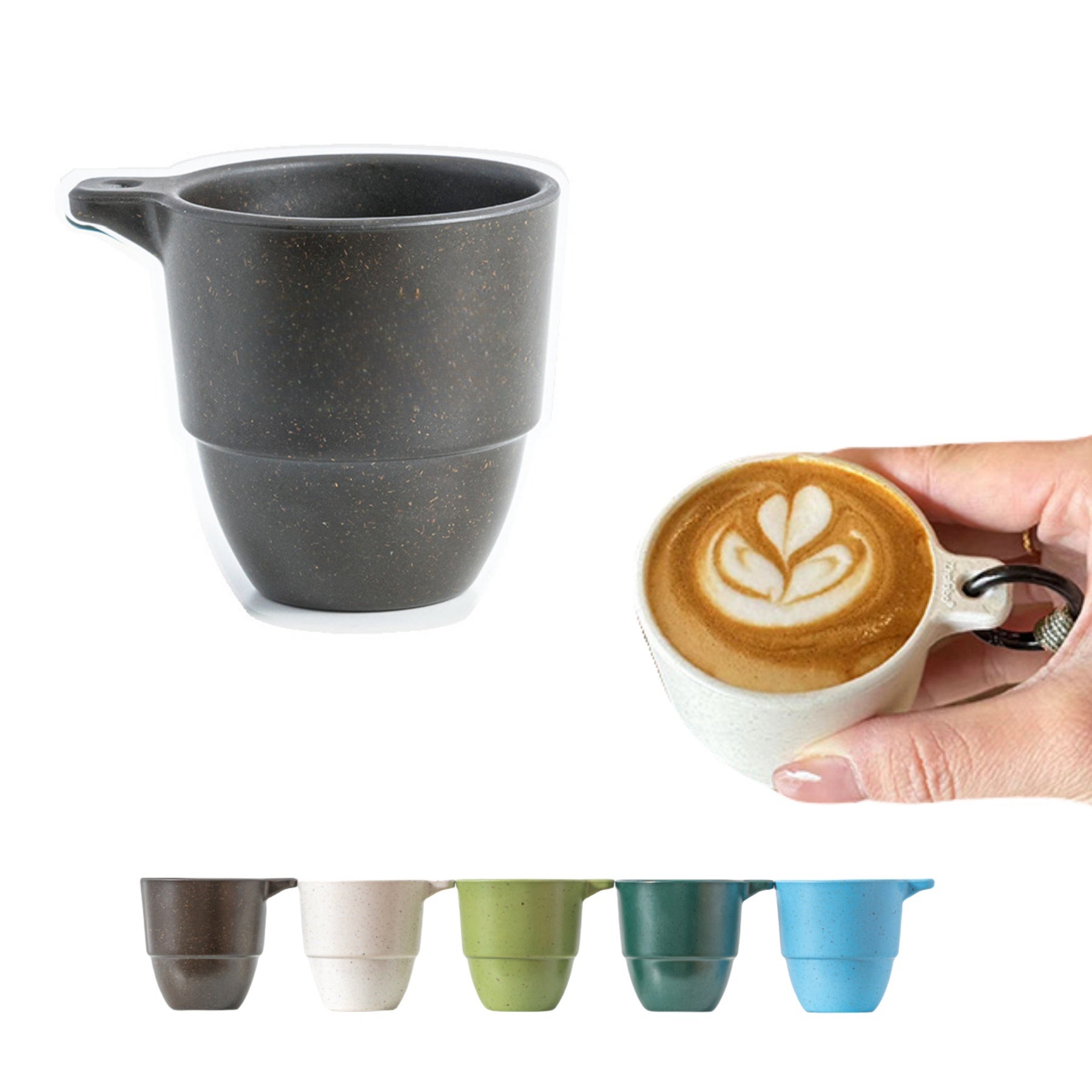 Coffee Grounds Cup With A Lanyard