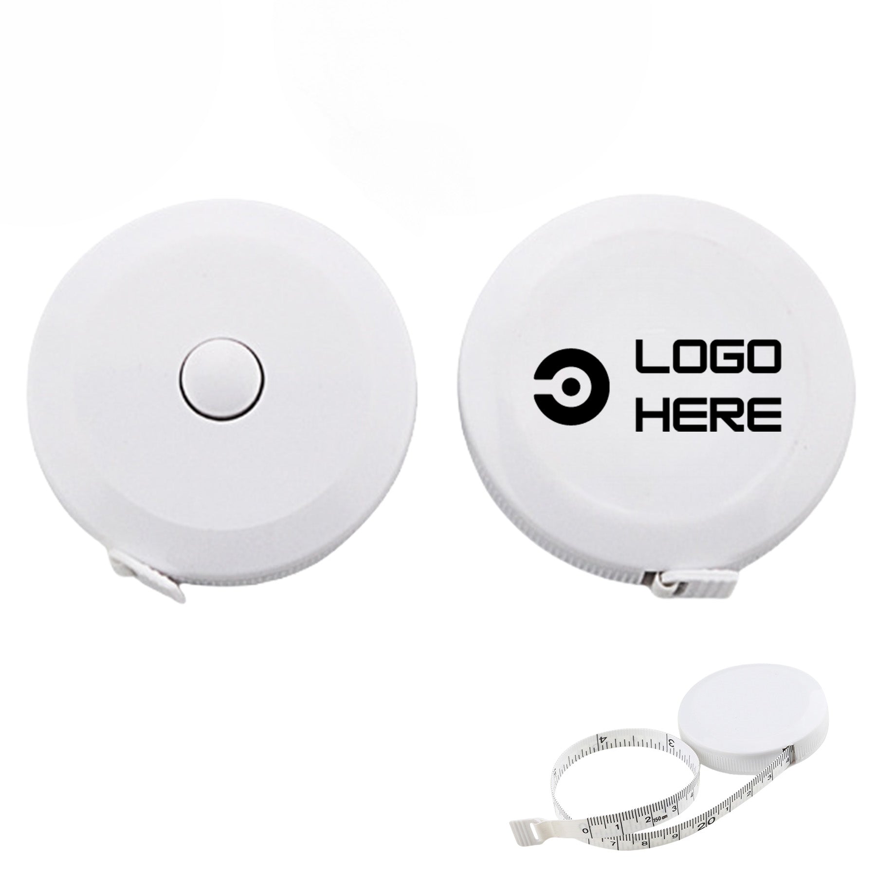 Automatic Retractable Round Plastic Measuring Tape