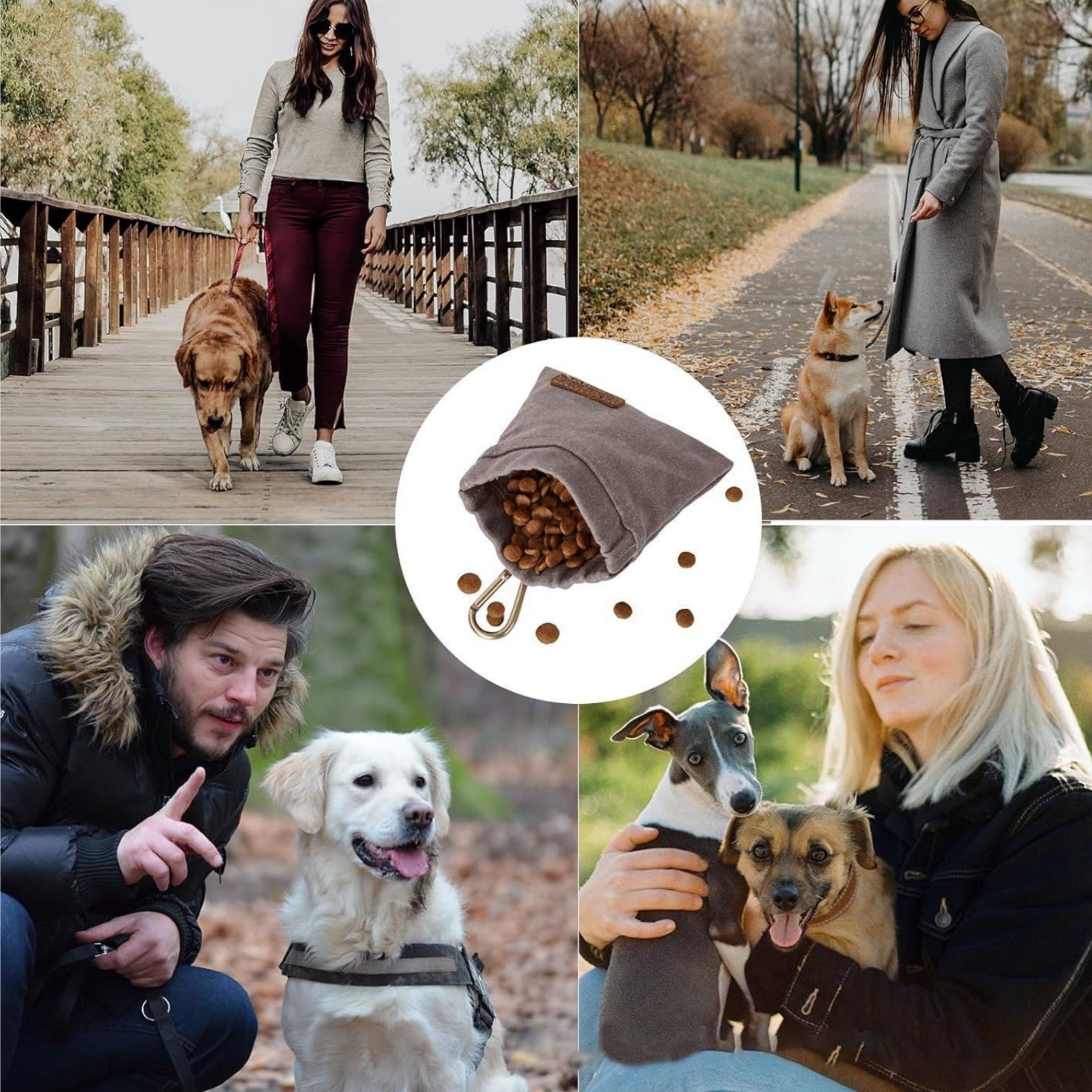 Portable Pet Snack Bag For Walks