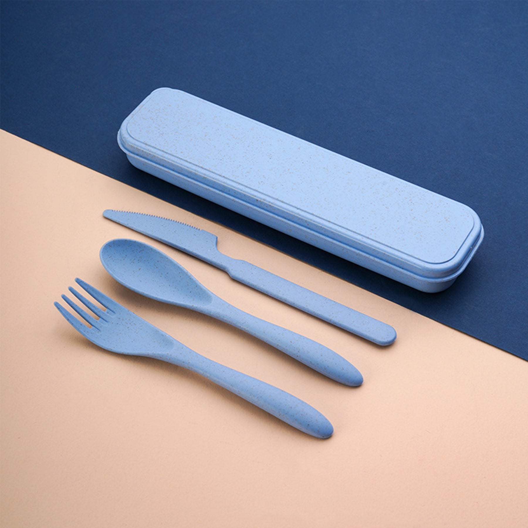 Degradable Thickened Plastic Travel Portable Tableware Set