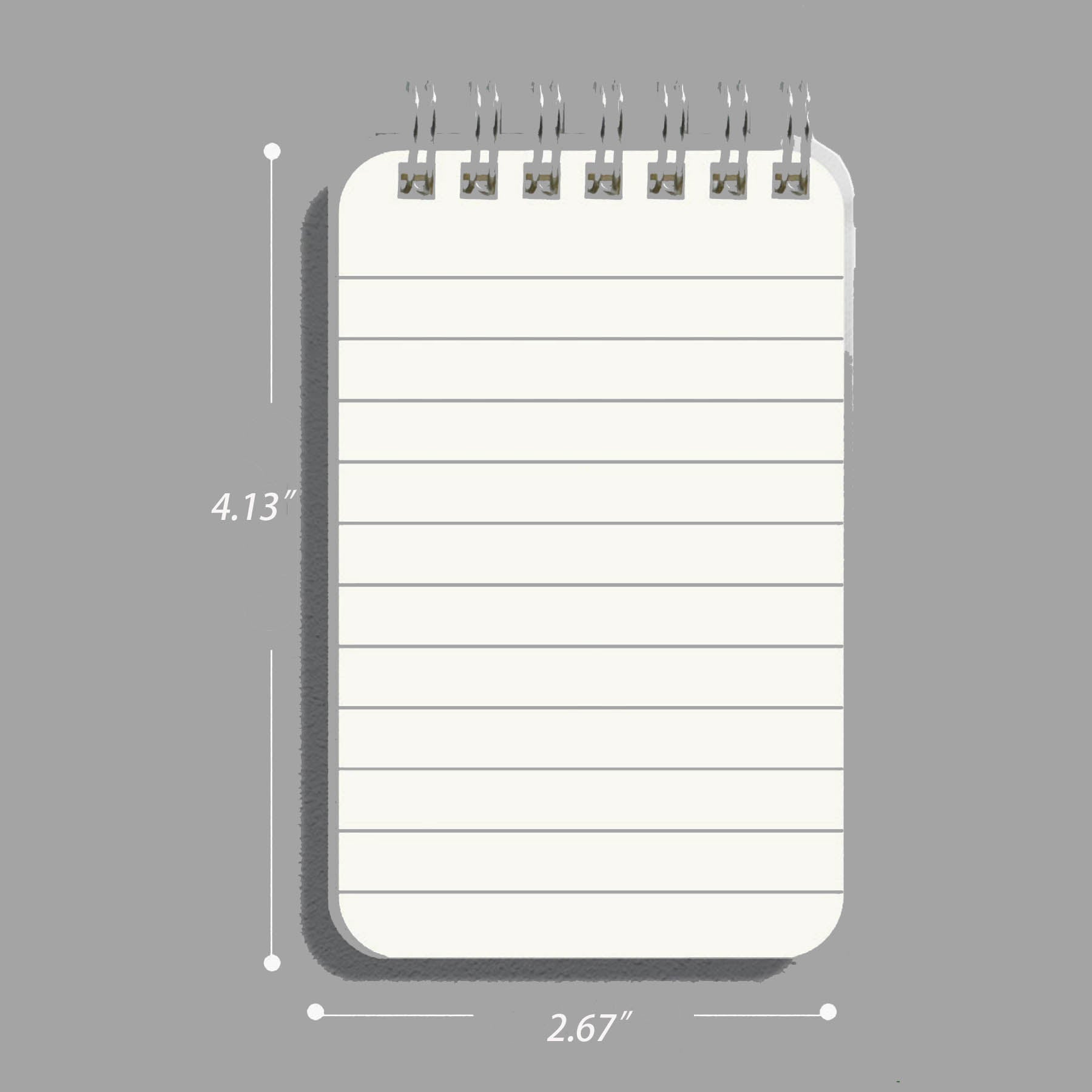 A7 Mini Pocket Top Bound Spiral Notebook 3x5 Inch Small Notepad With Lined Pages