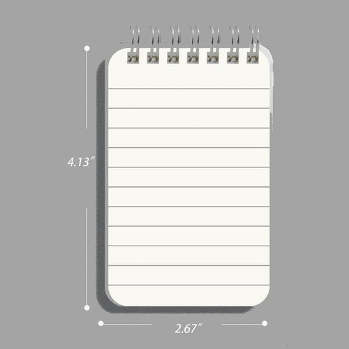 A7 Mini Pocket Top Bound Spiral Notebook 3x5 Inch Small Notepad With Lined Pages