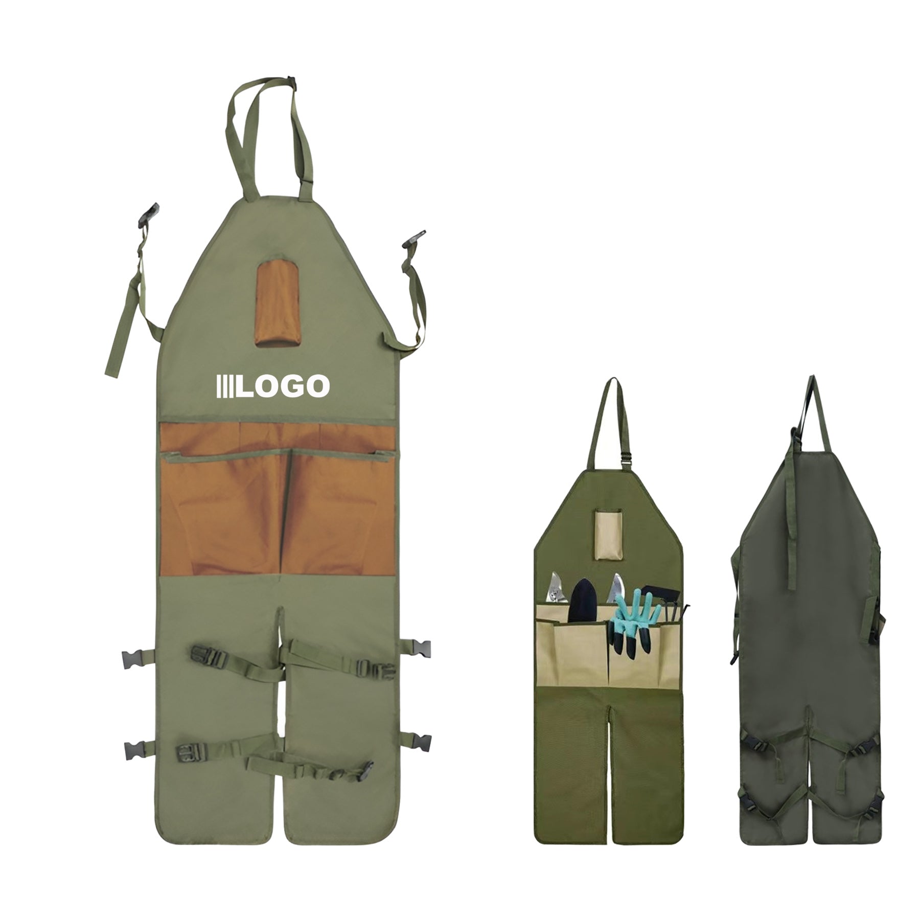 Gardening Oxford Cloth Apron With Leg Guards