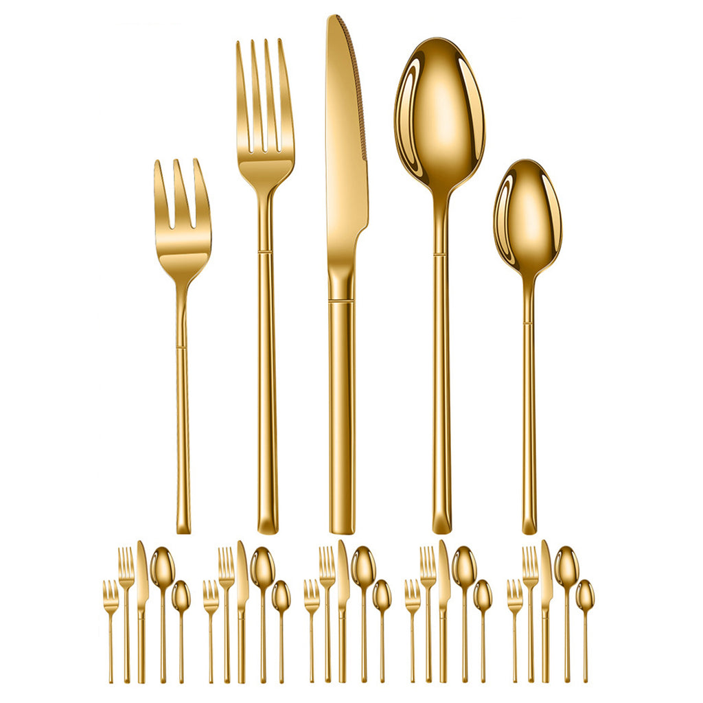 Stainless Steel Tableware Set Of 30 Pieces