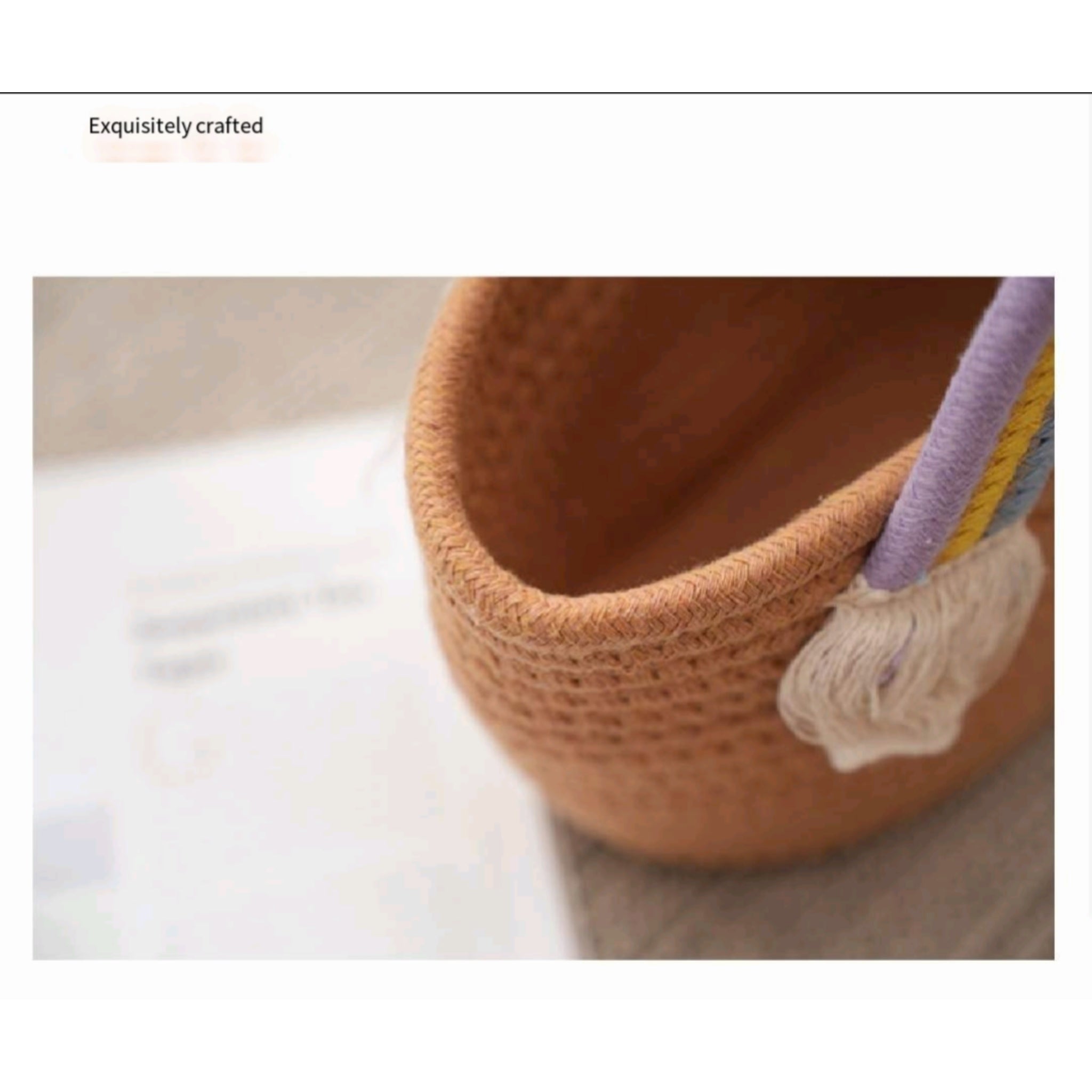 Pastel Rainbow Macrame Bag Handmade Cotton Bridal Favor