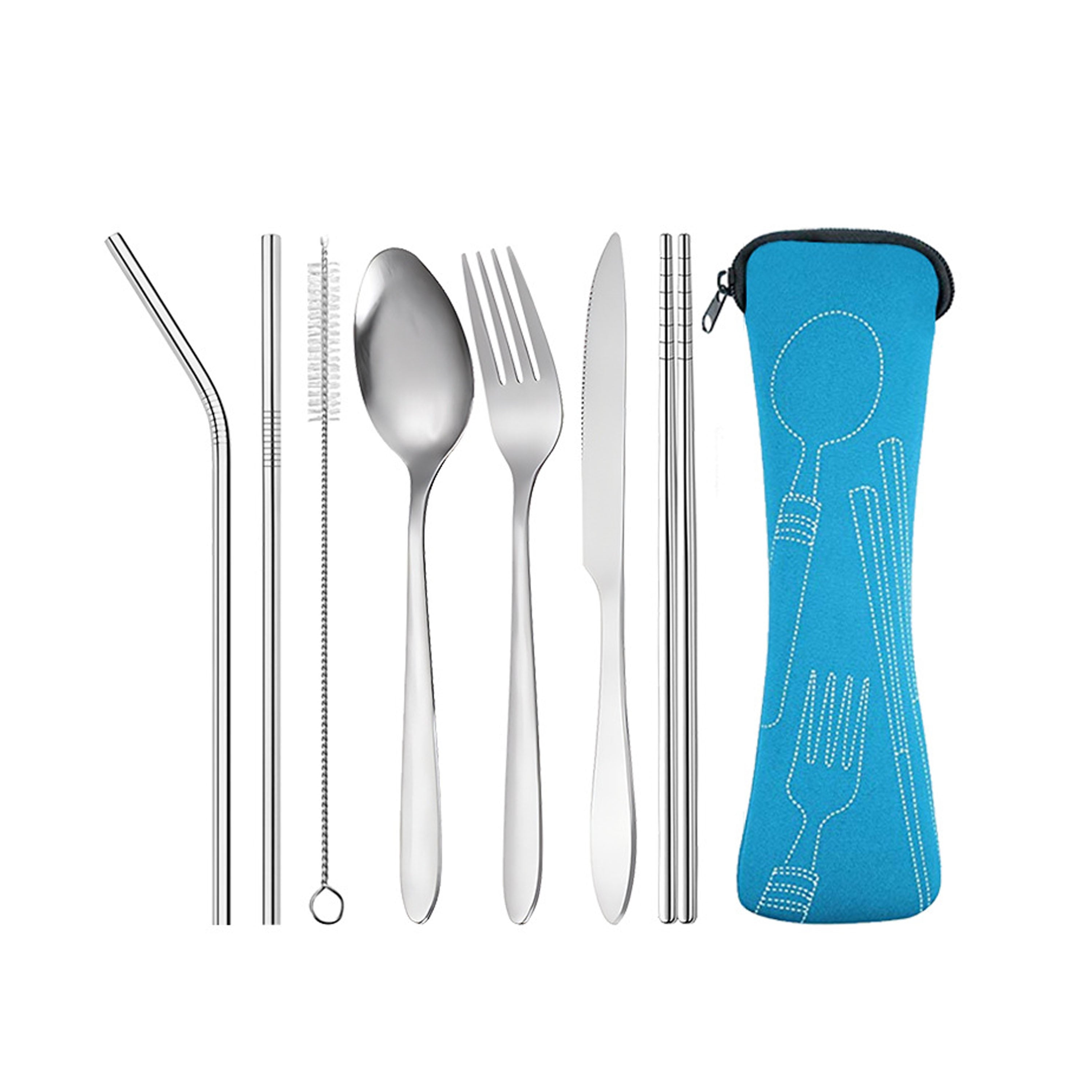 Cutlery Utensils Straws Kit