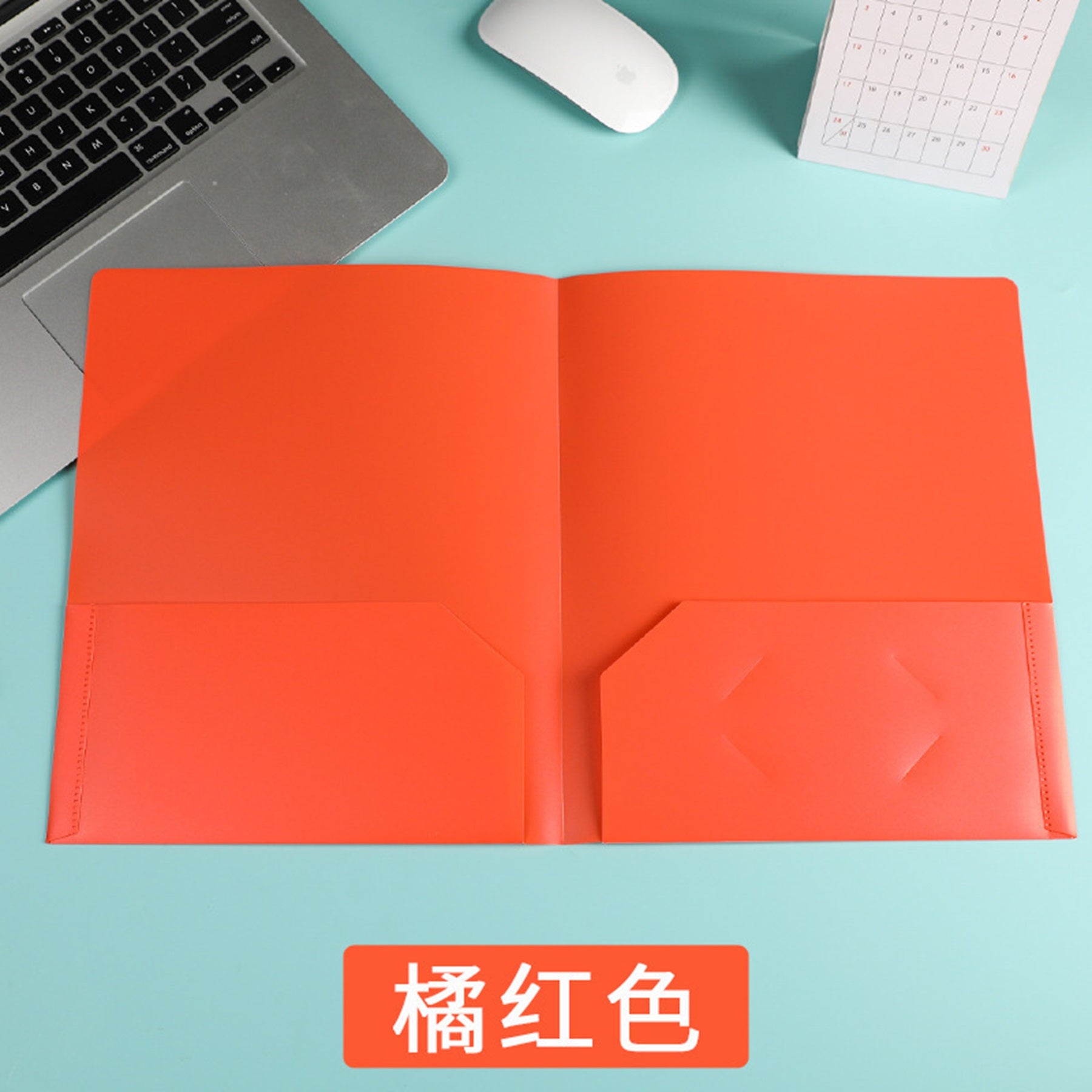 Color Pp Office Study Storage Double Slip Pocket Folders