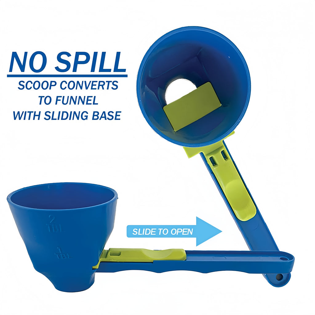 Creative No Spill Measuring Spoon Funnel Preparation Of Protein Powder Workout
