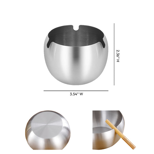 Apple Shaped Stainless Steel Ashtray
