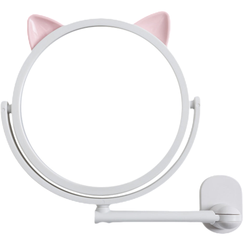 Suction Mounted Rotatable Vanity Mirror Without Drilling