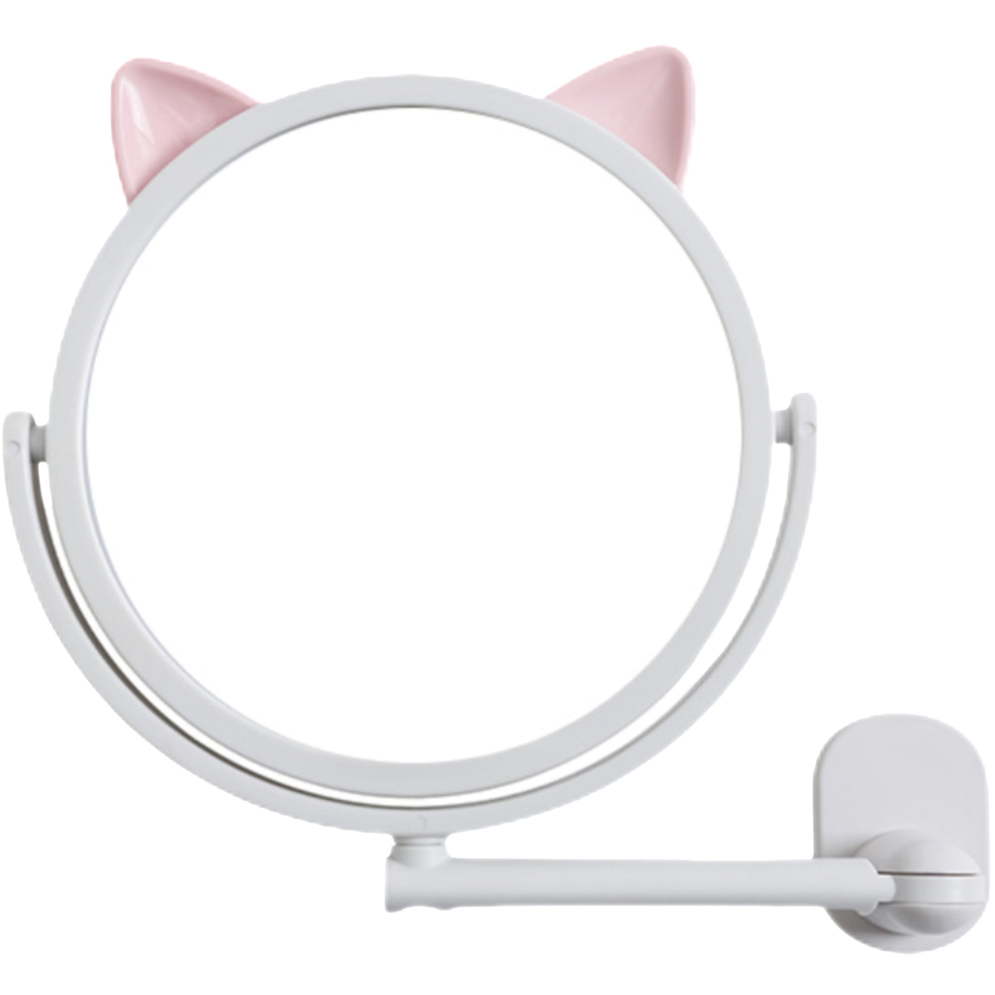 Suction Mounted Rotatable Vanity Mirror Without Drilling