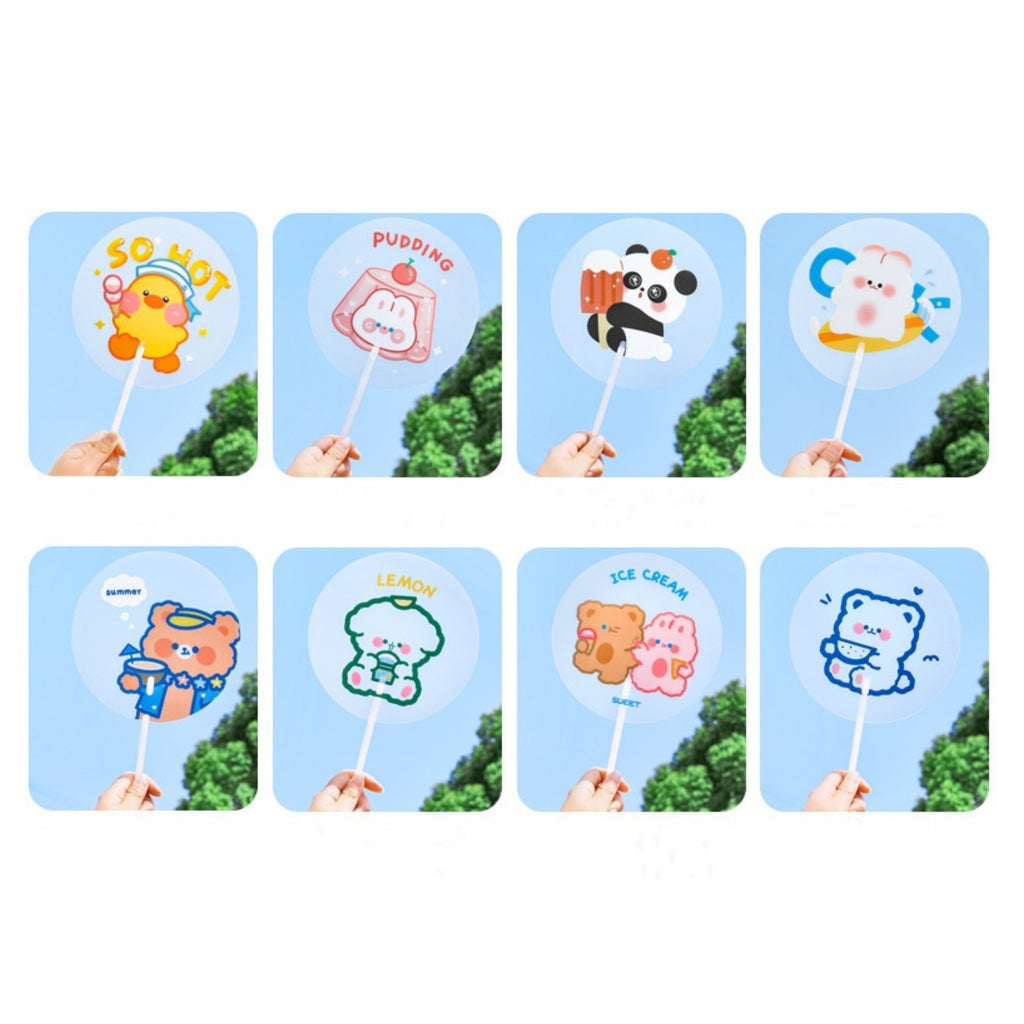 Plastic Round Handheld Fans