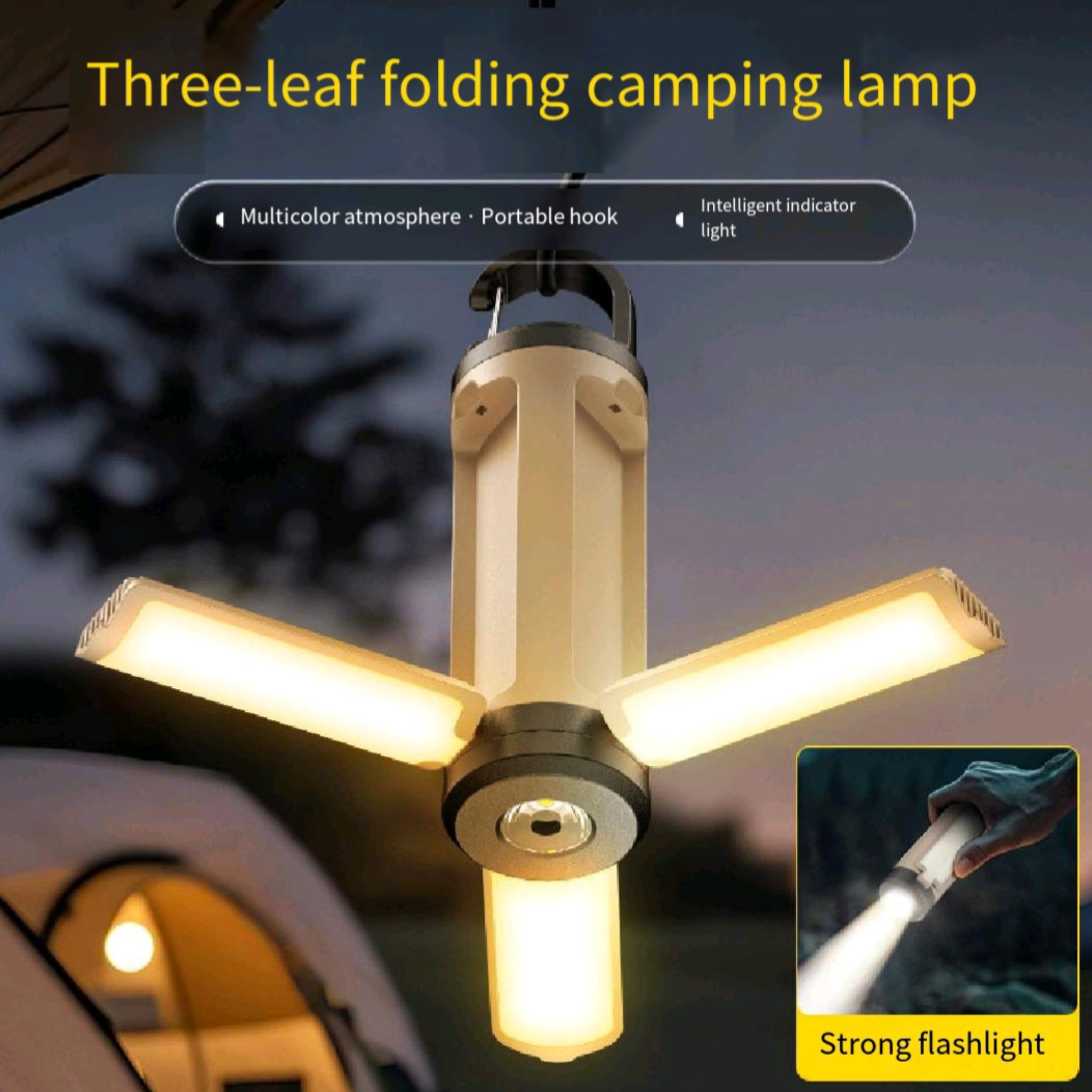 Clover Camp Lantern Foldable Hook Type C IPX4