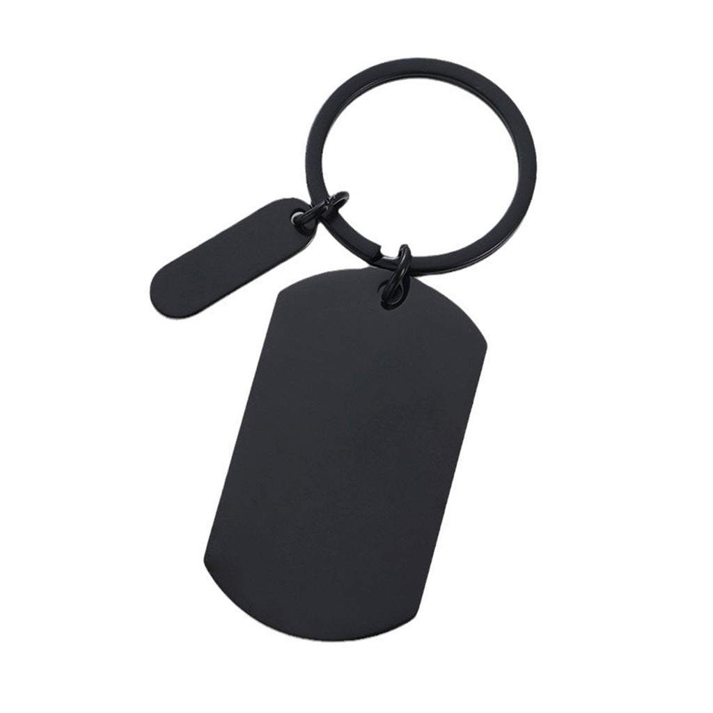 Stainless Steel Dog Tag Keychain