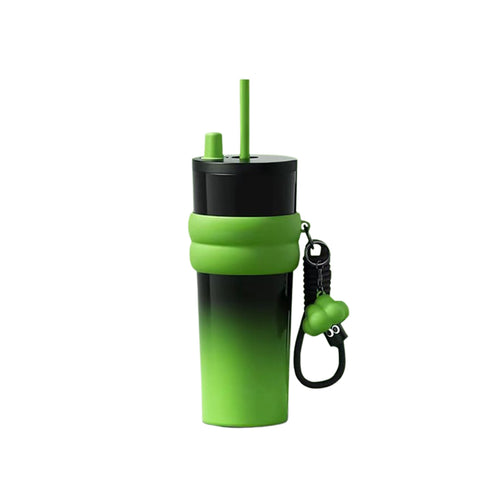 24 Oz Stainless Steel Insulated Cup With Straw