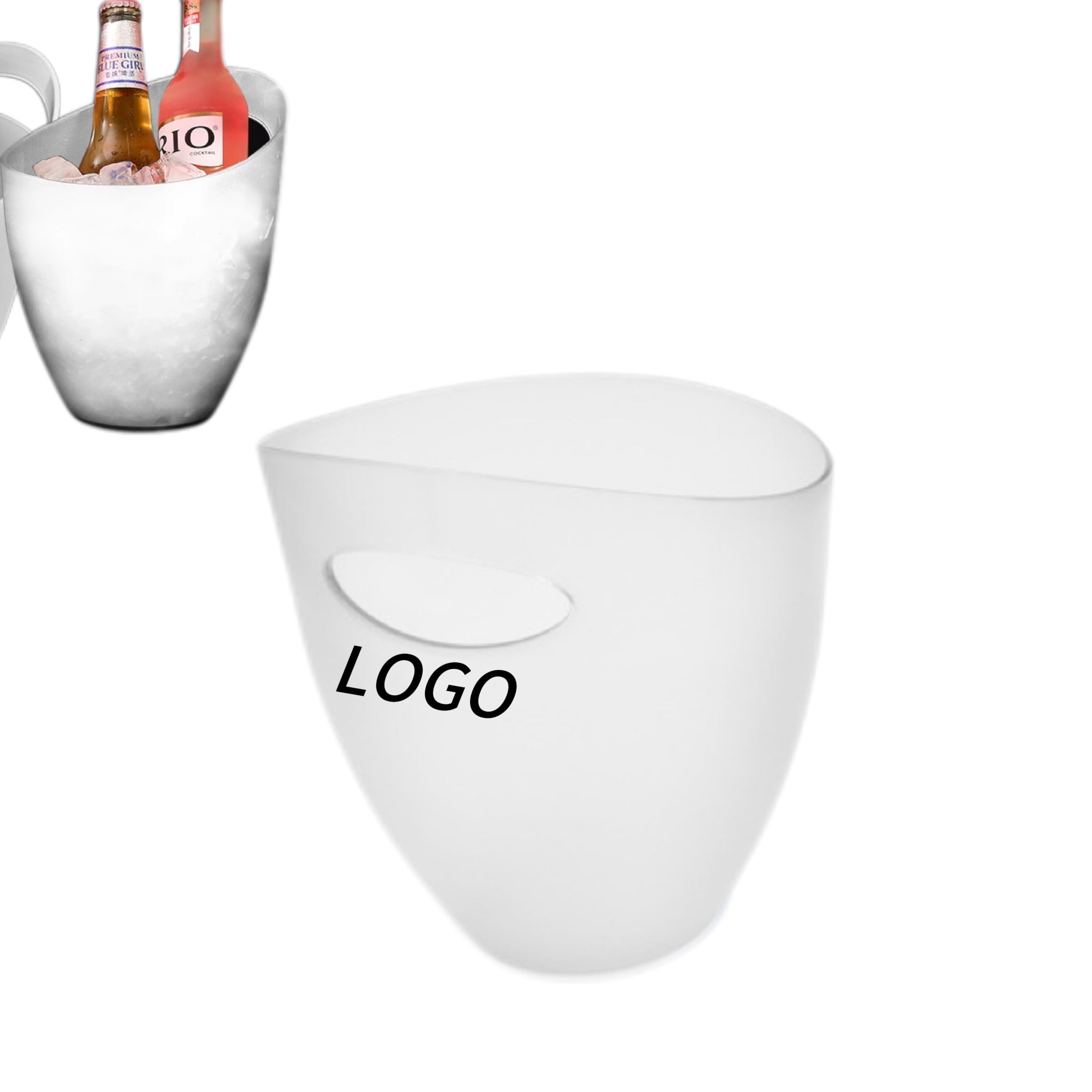 85oz Single-Handle Frosted Ice Bucket
