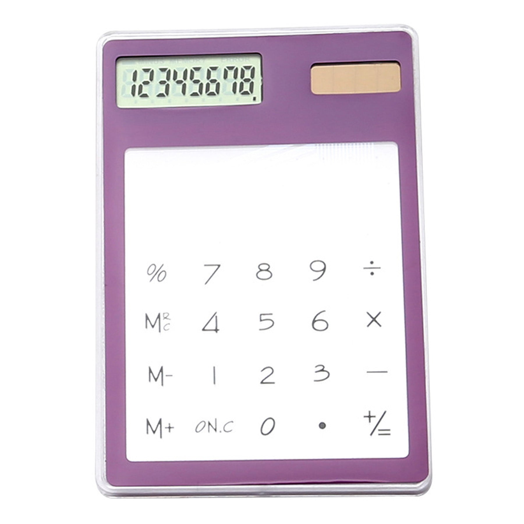 Touch Transparent Solar Power Calculator