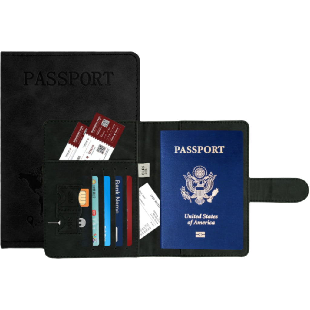 Leather Passport Protecting Cover