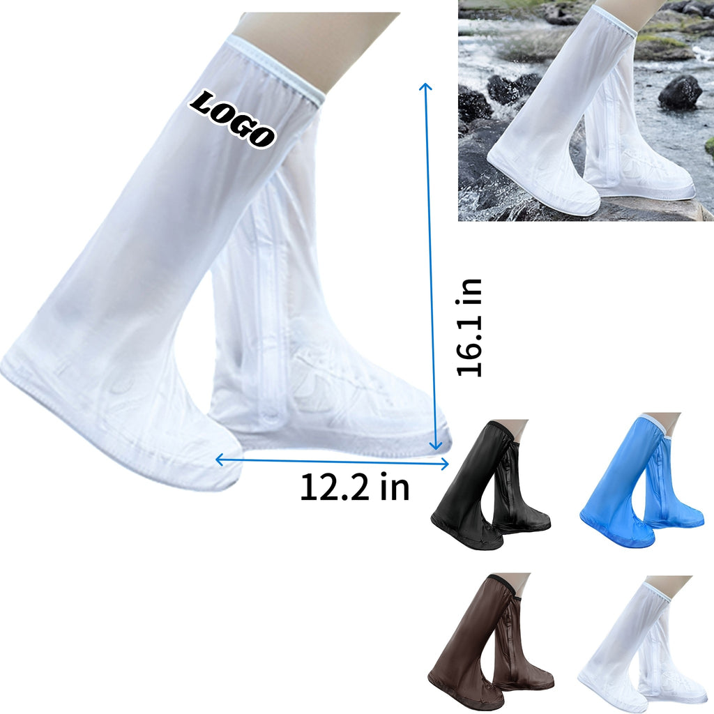 Waterproof PVC Tall Boot Covers Slip Resistant Rain
