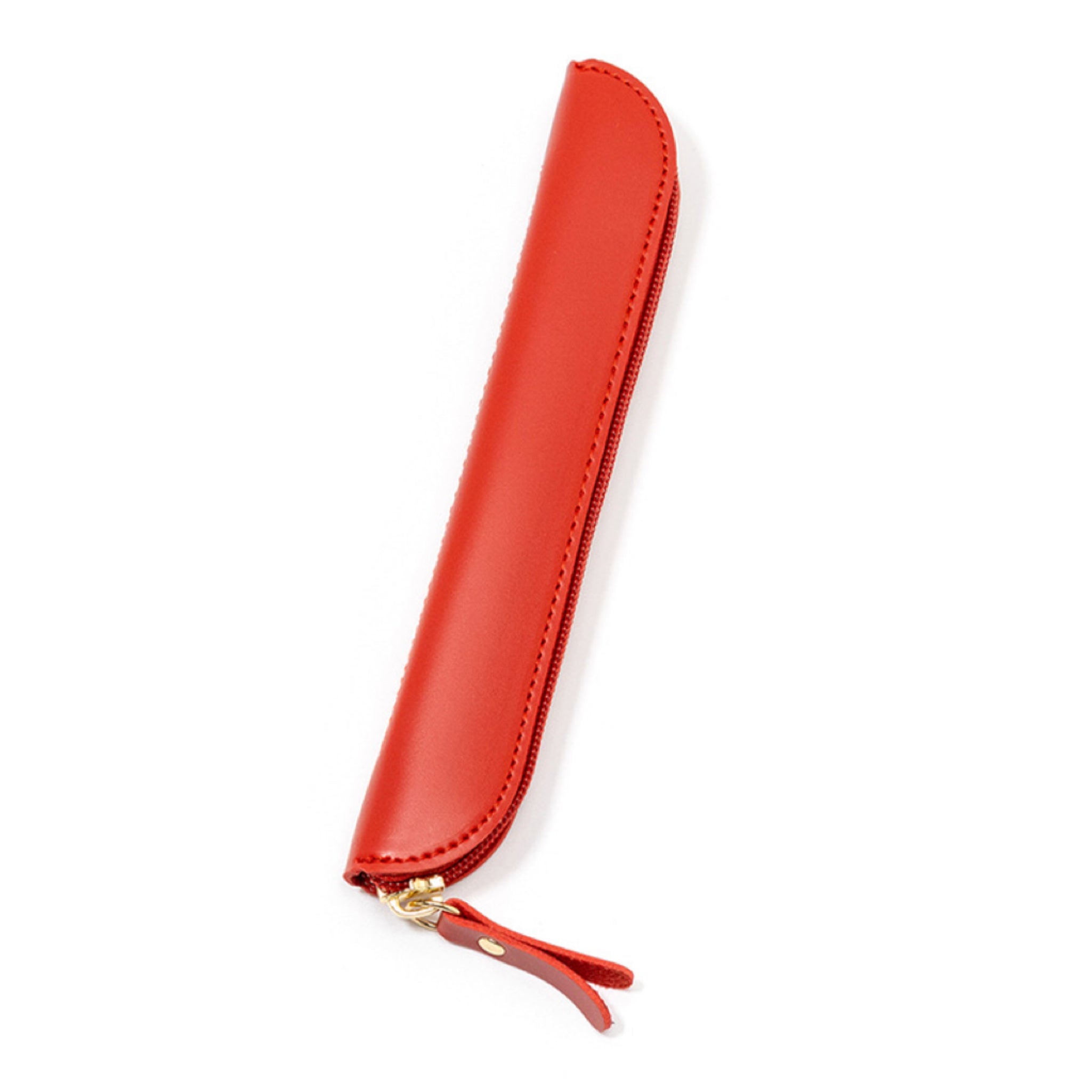 Leather Zipper Pencil Case