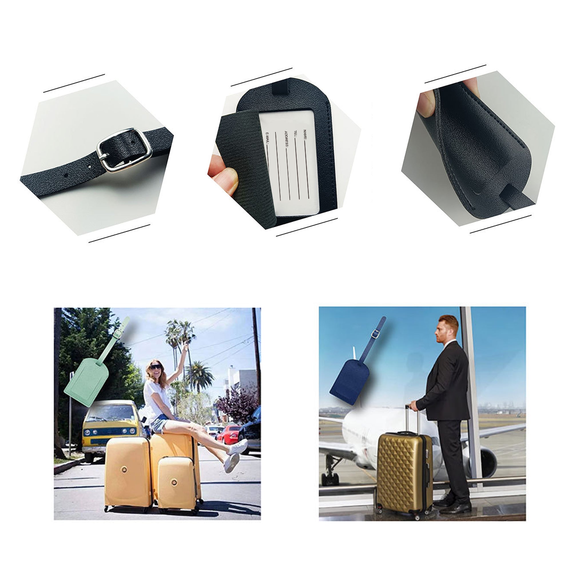 PU Luggage Tag