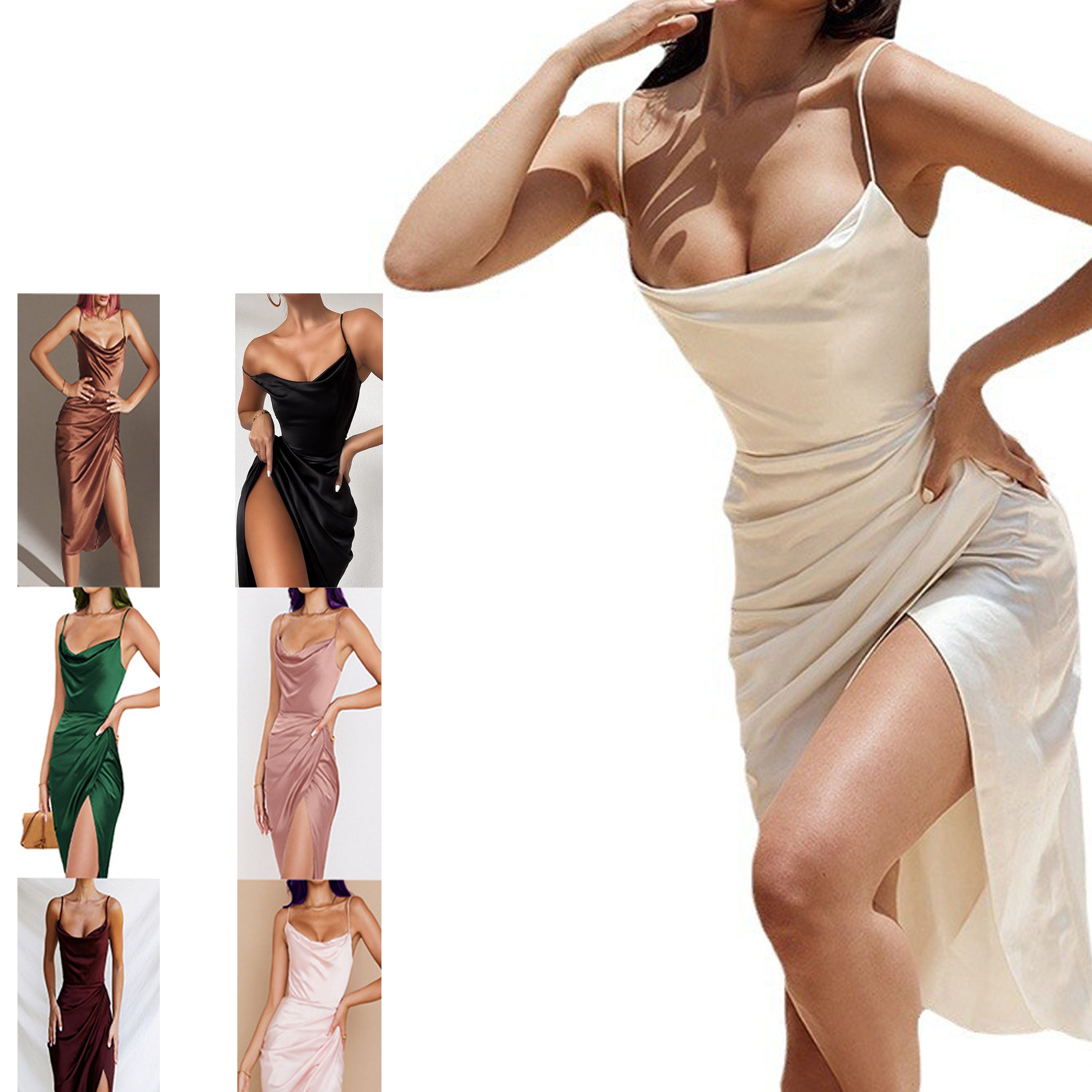 Split Slim Sexy Evening Dress Skirt