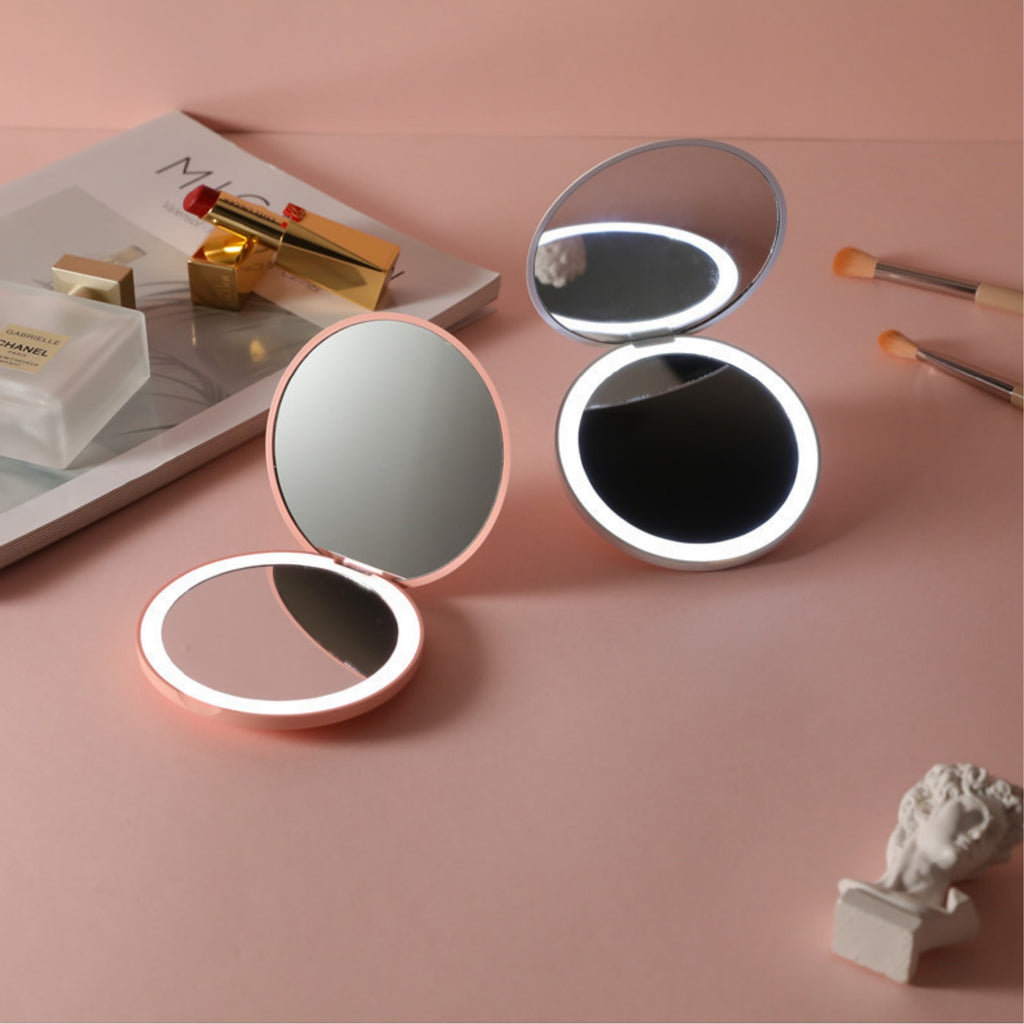 Mini Flip-top LED Makeup Mirror