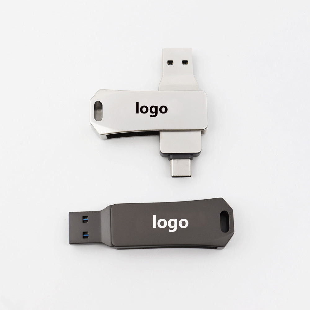 Type-C USB Flash Drive Rotate USB Flash Drive 128G