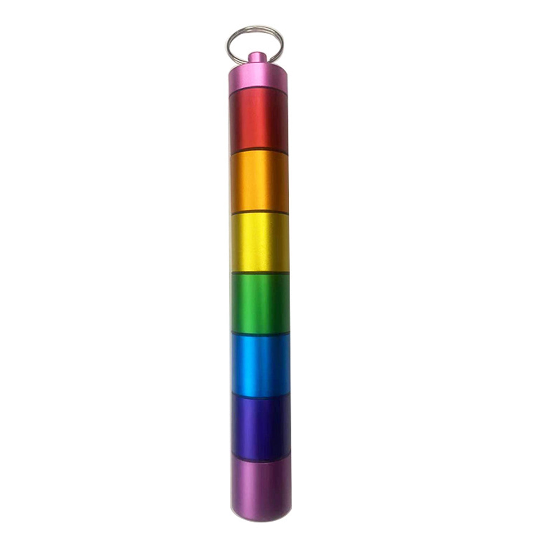 Detachable Aluminum Alloy Color Storage Pill Box
