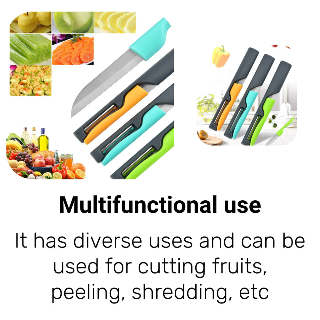 Stainless Steel Two - in - One Peeler