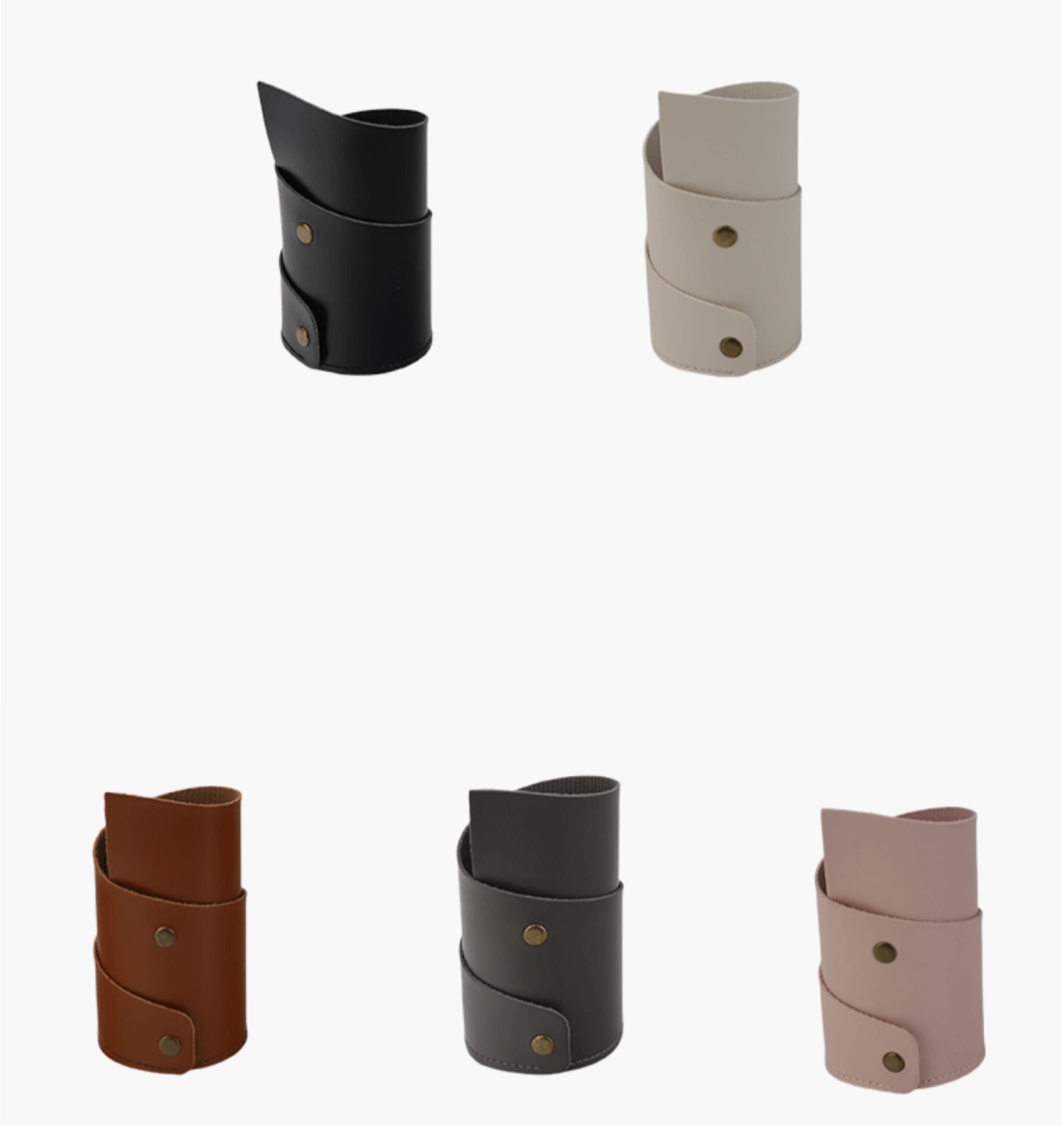 Desktop Leather Pen Holder