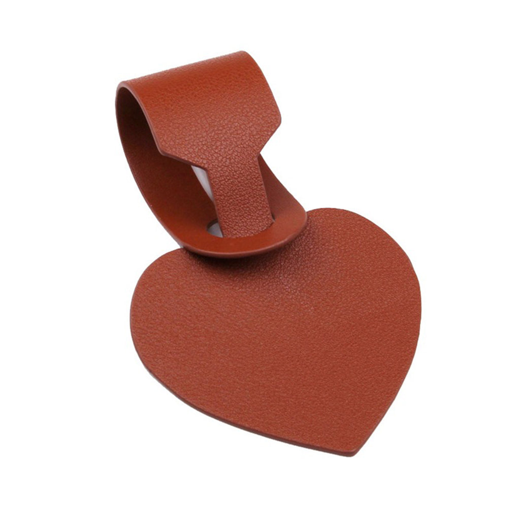 Heart Shaped PU Leather Luggage Tags