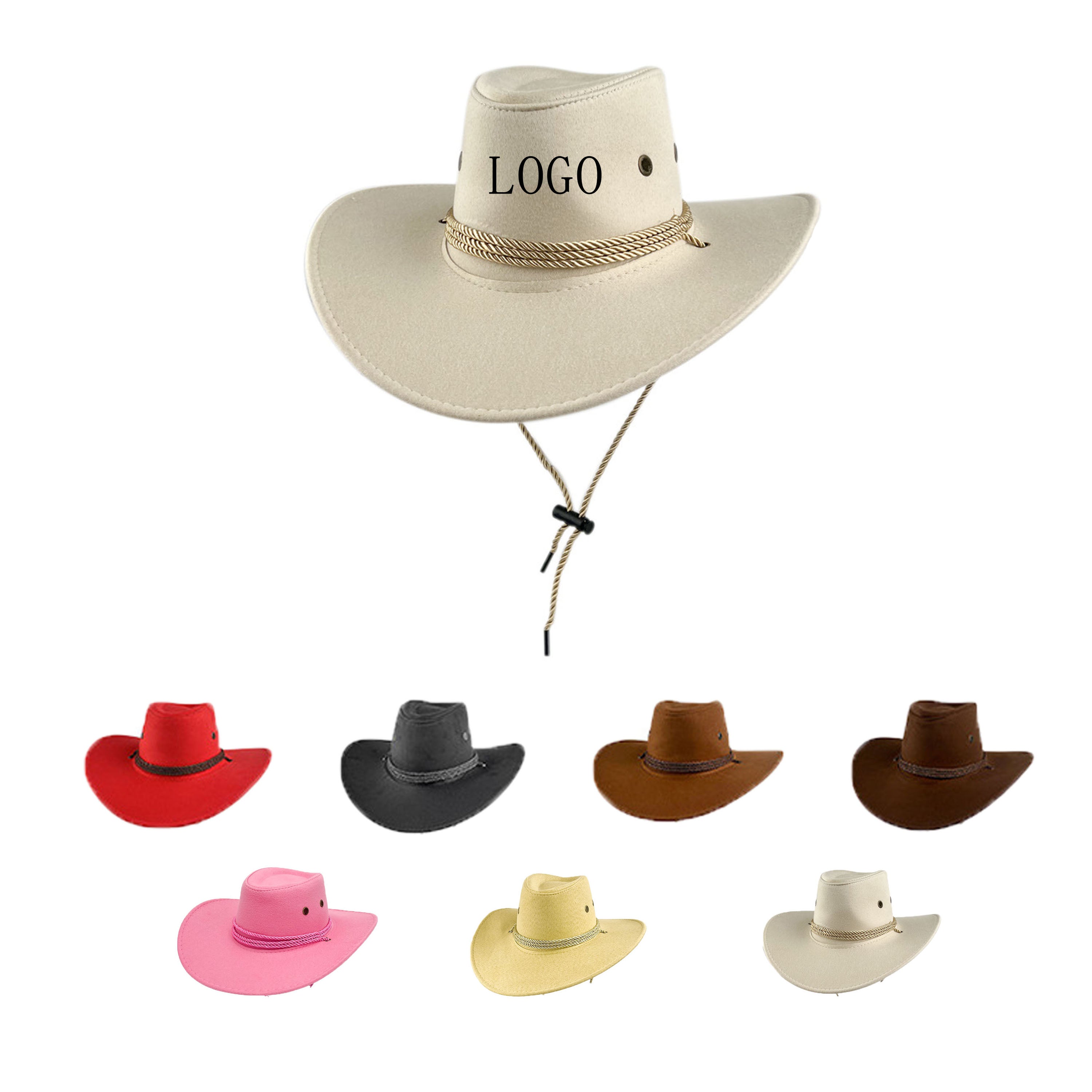Unisex Western Felt Cowboy Hat